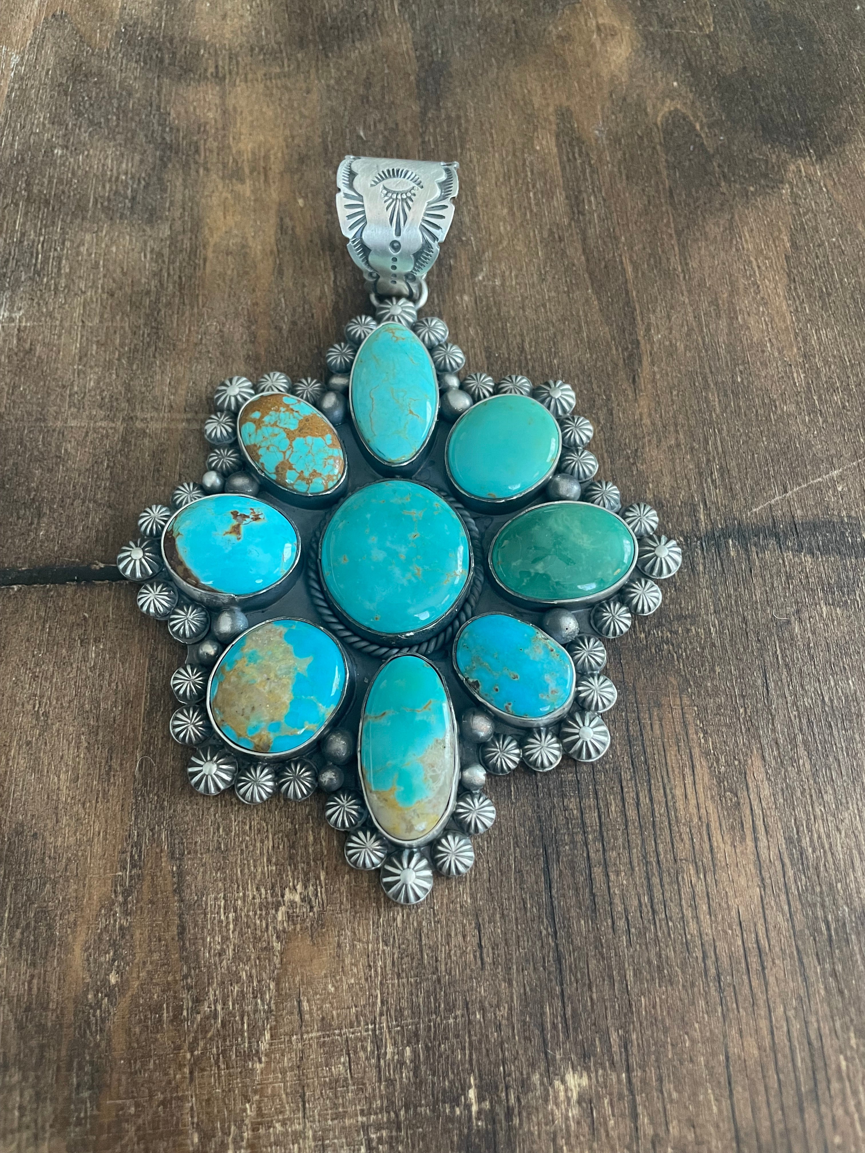 Kingman Turquoise Large Pendant