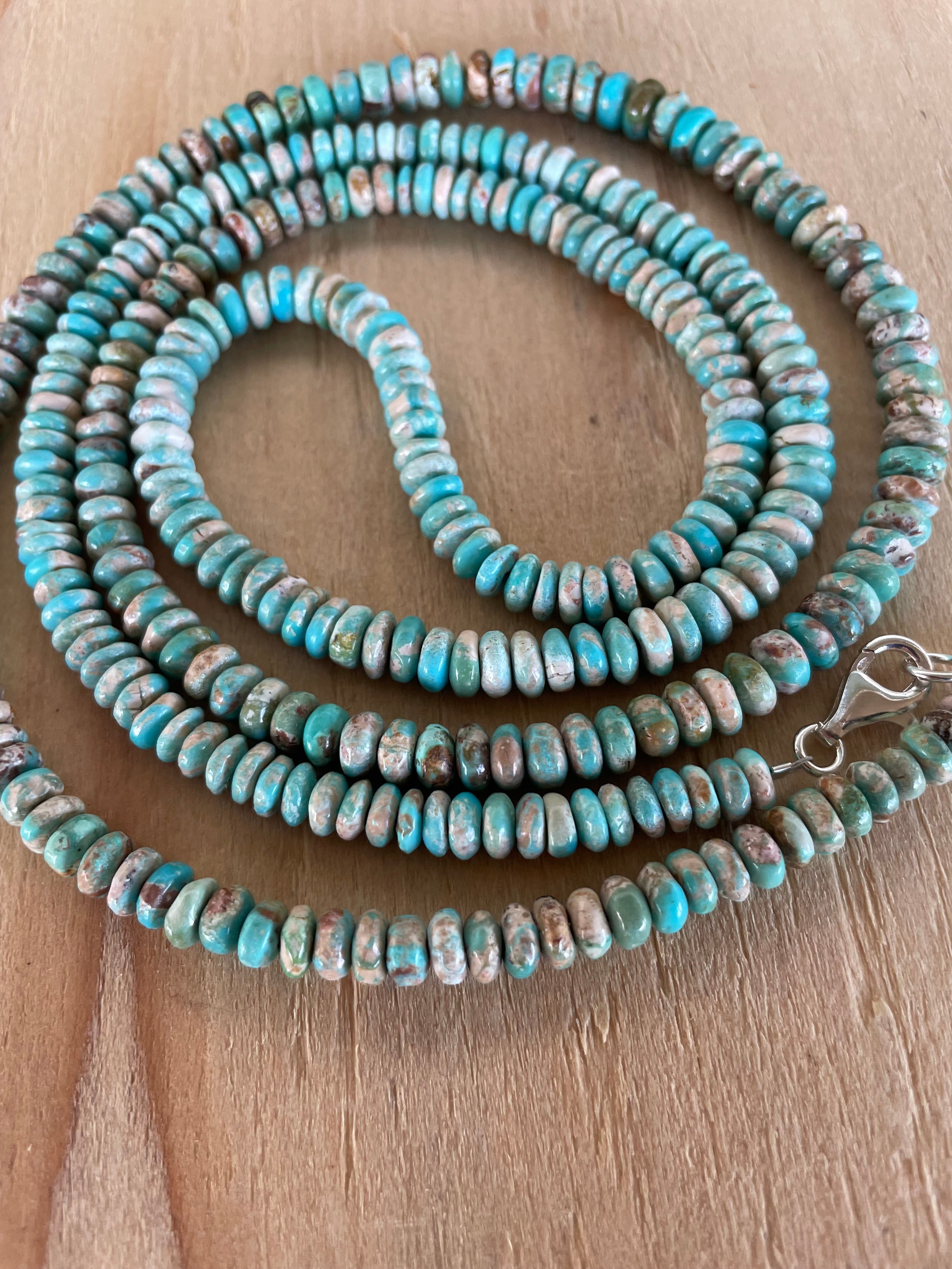 Turquoise Rondelle Necklace