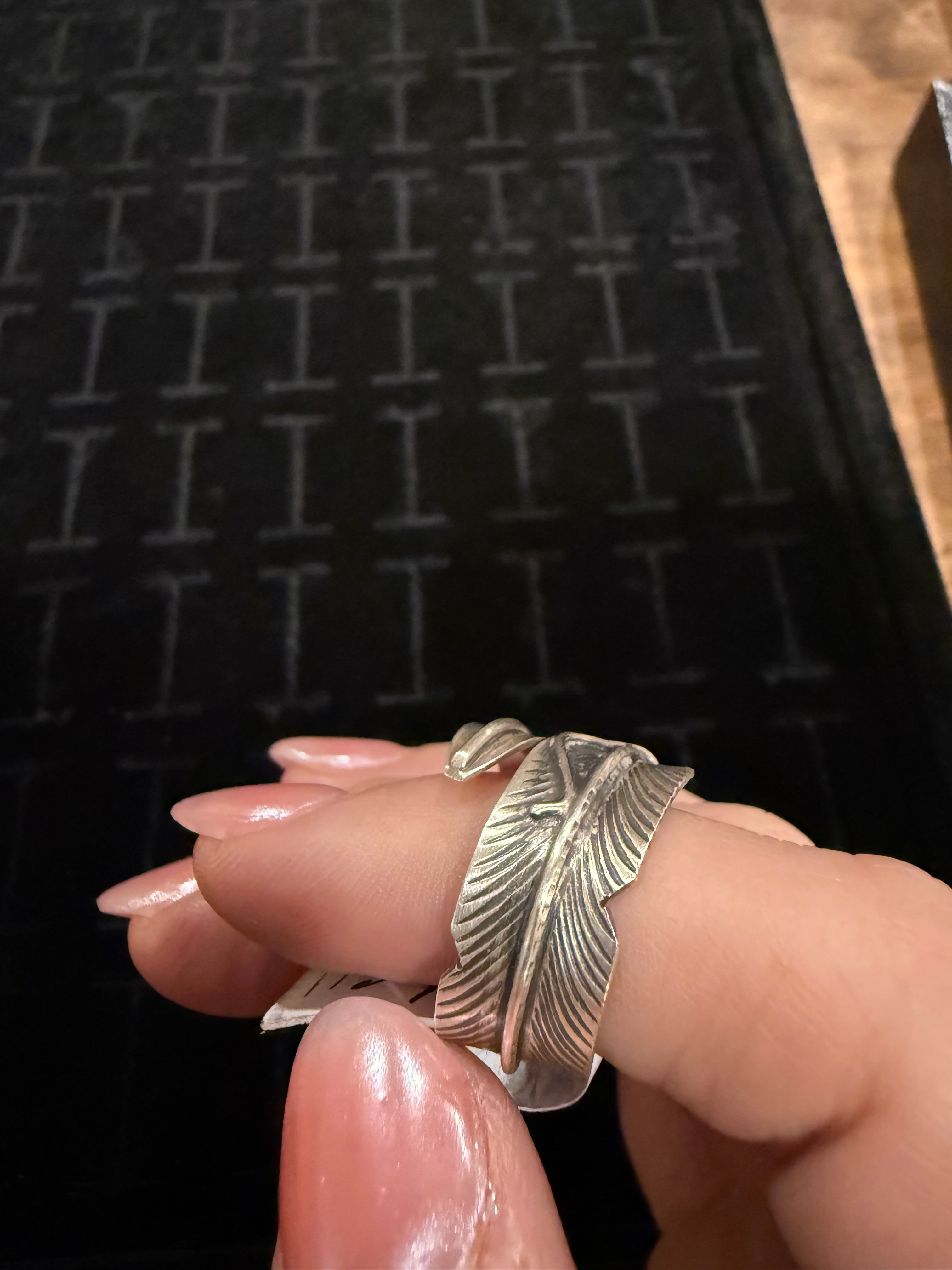 Sterling Silver Feather Ring