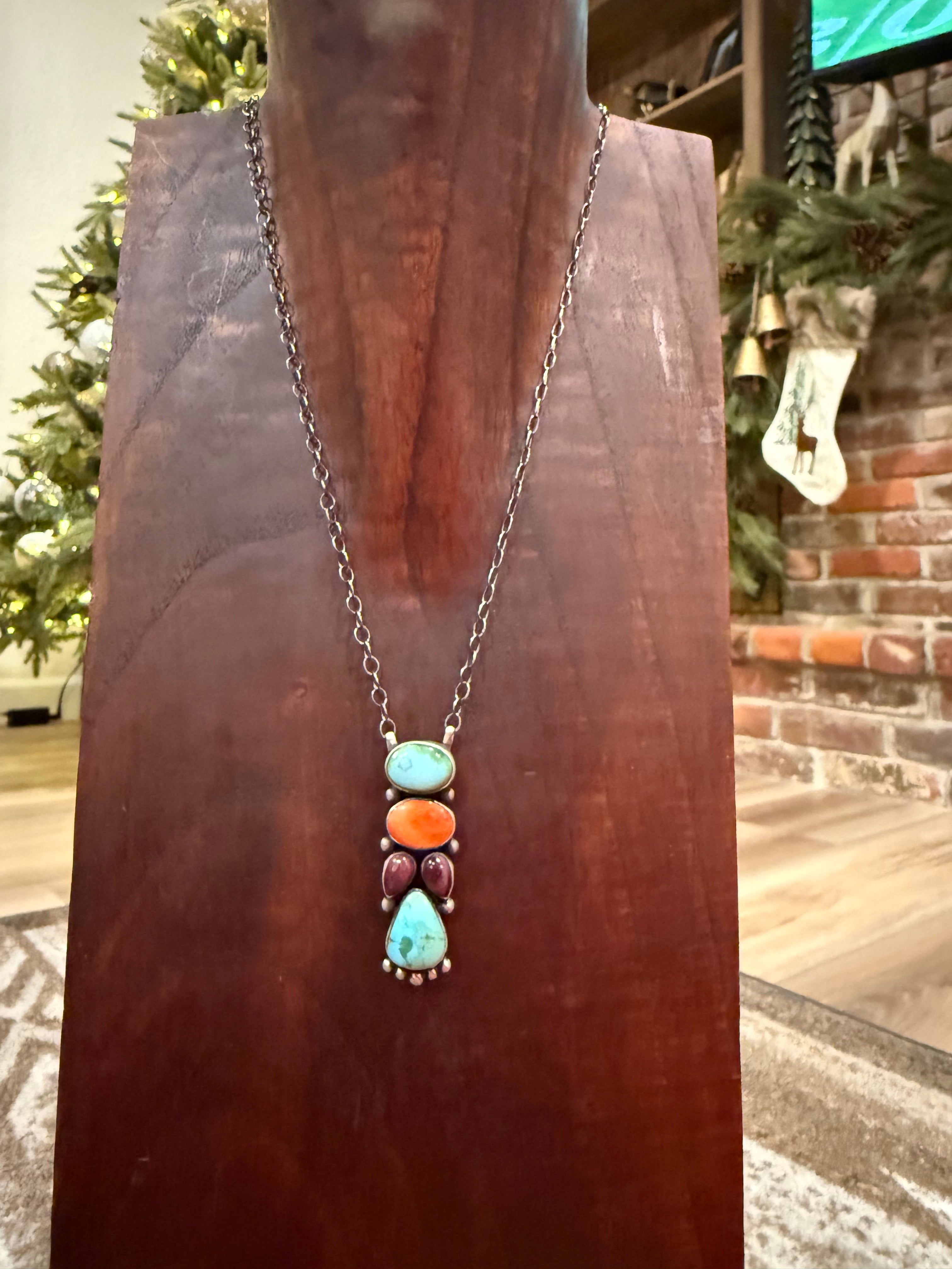Multicolor Drop Necklace