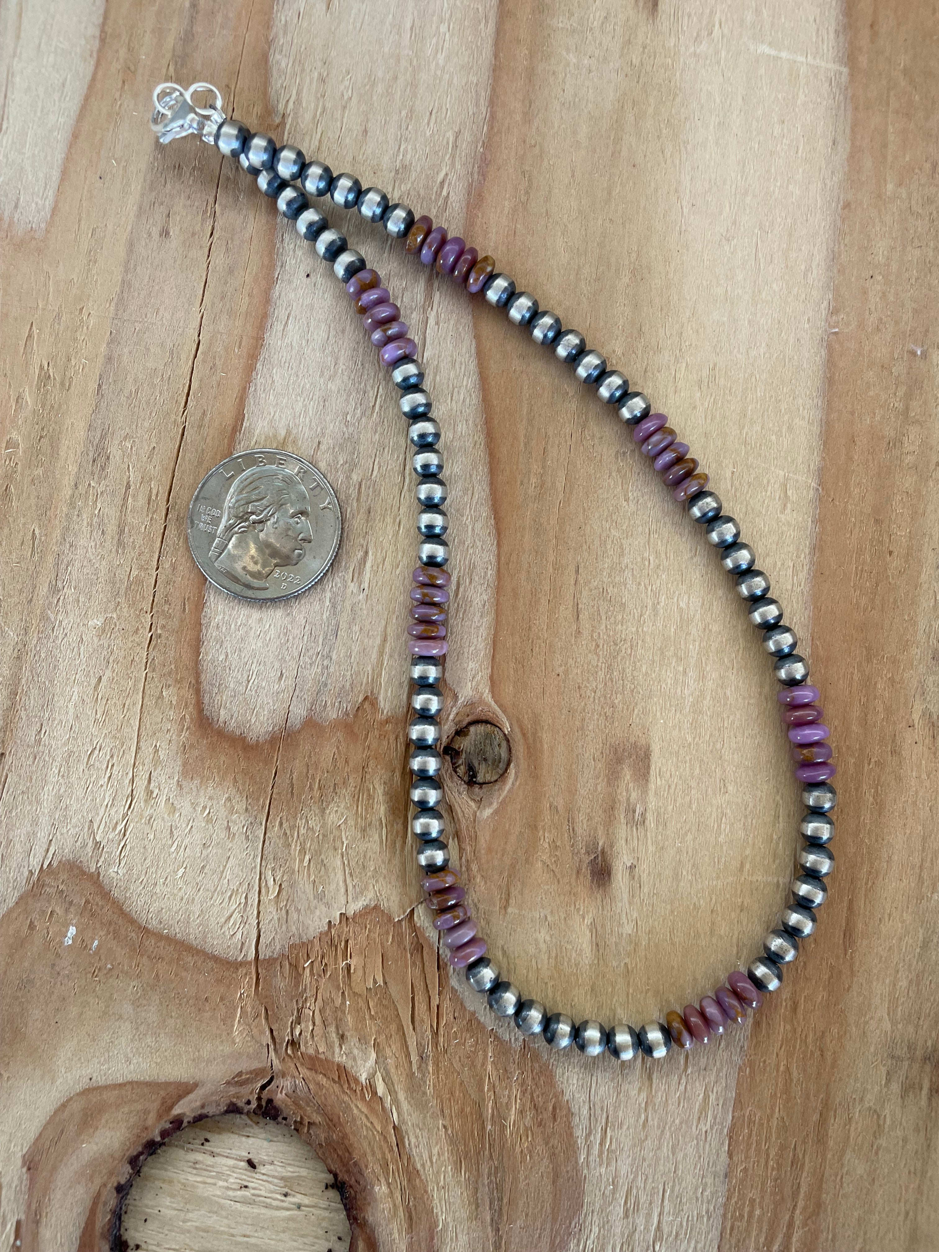 Sugalite & 5mm Navajos 7 Purple Necklace