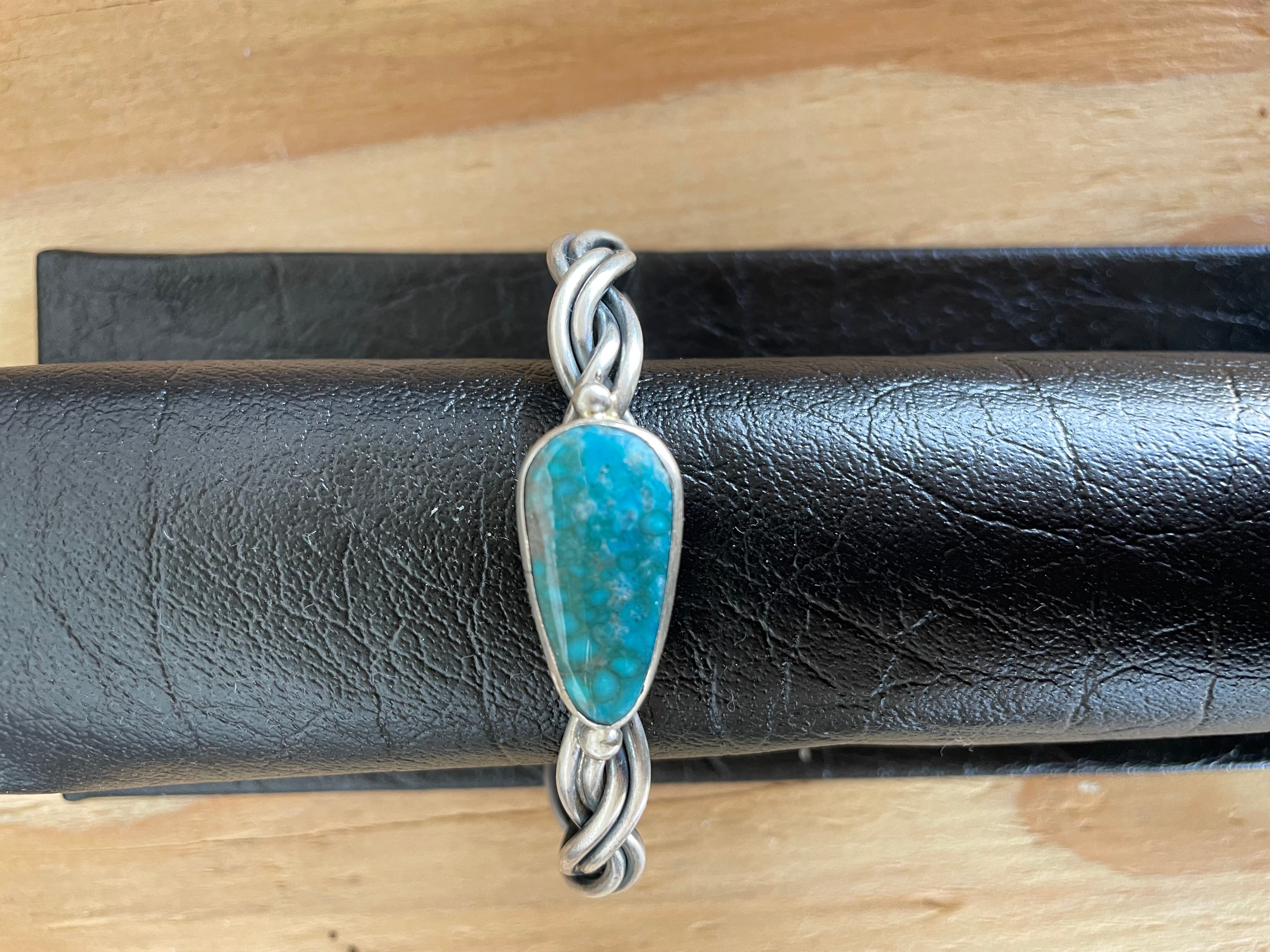 Turquoise Braid Cuff