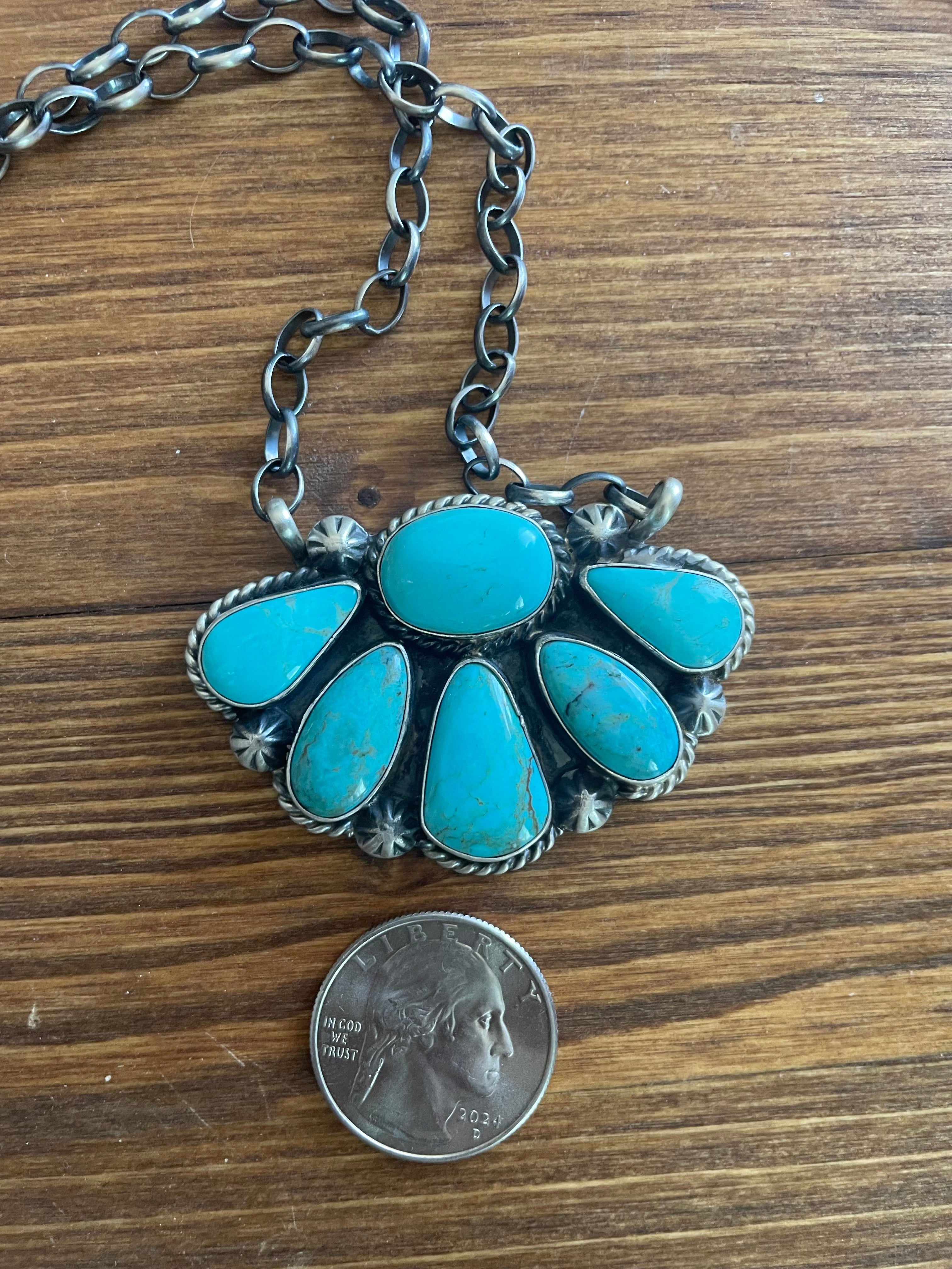 Half Moon Turquoise Necklace