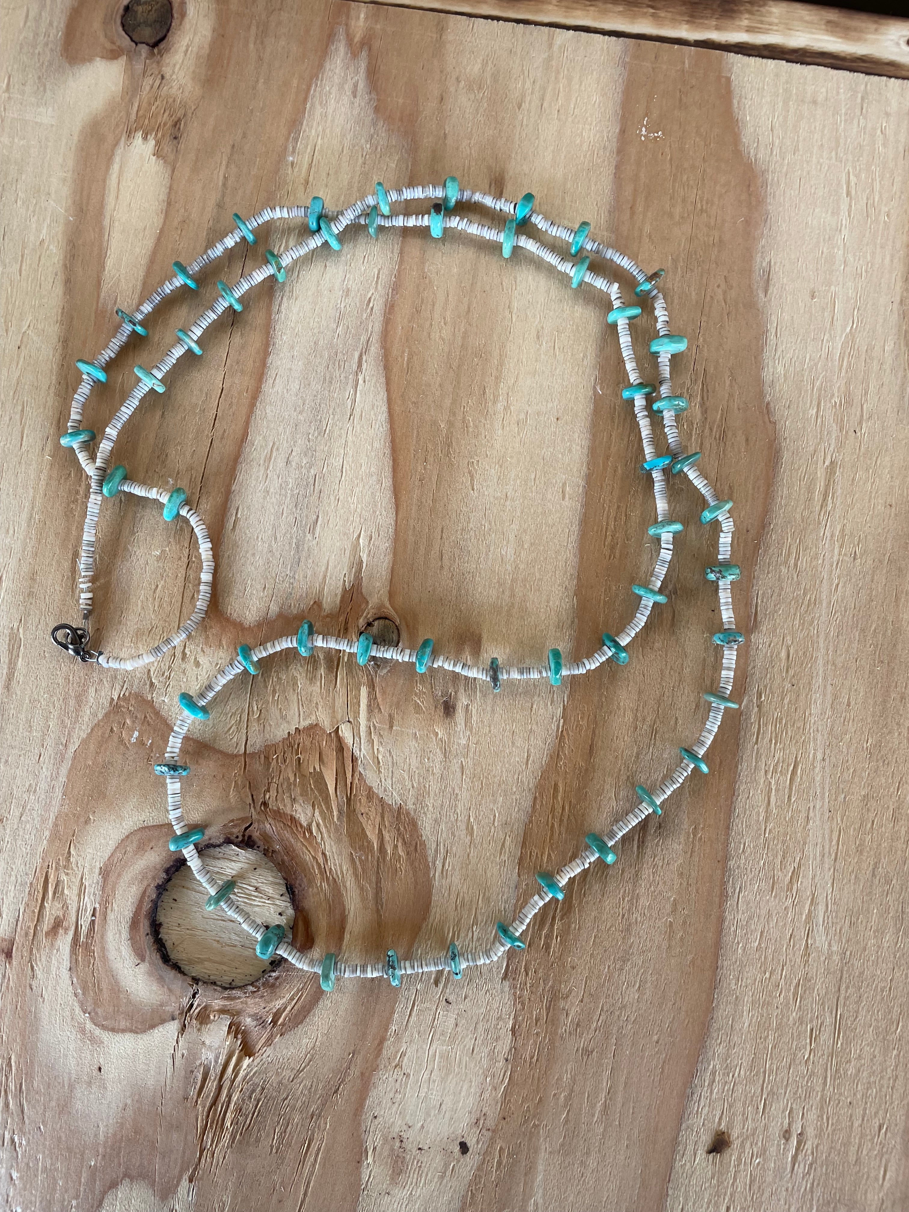 Turquoise & Heishi Necklace