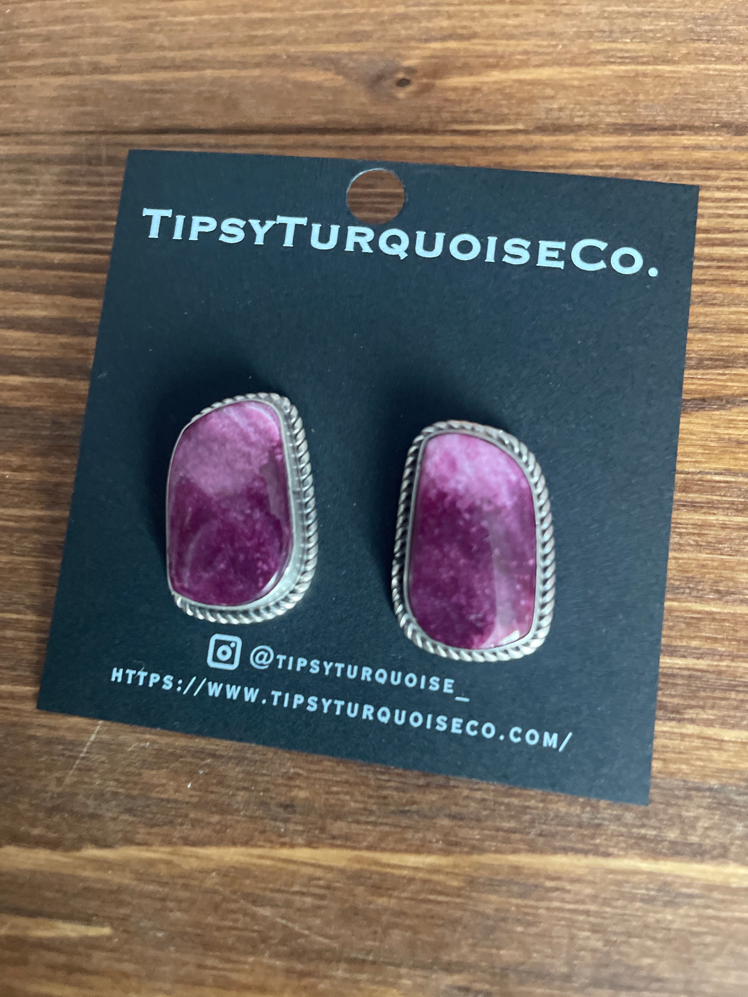 Purple Spiny Studs with Rope Design