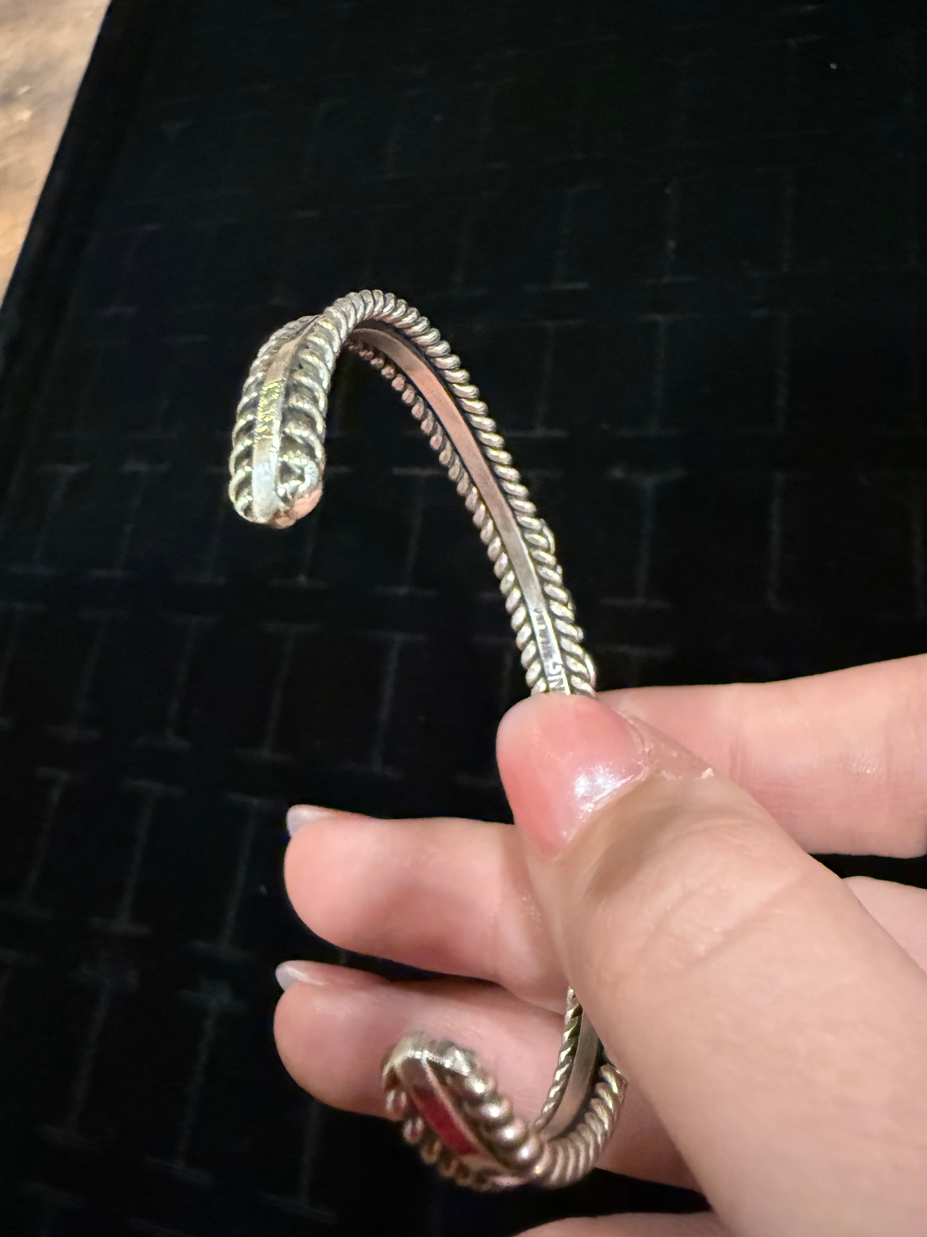 5 Turquoise Stone Rope Cuff