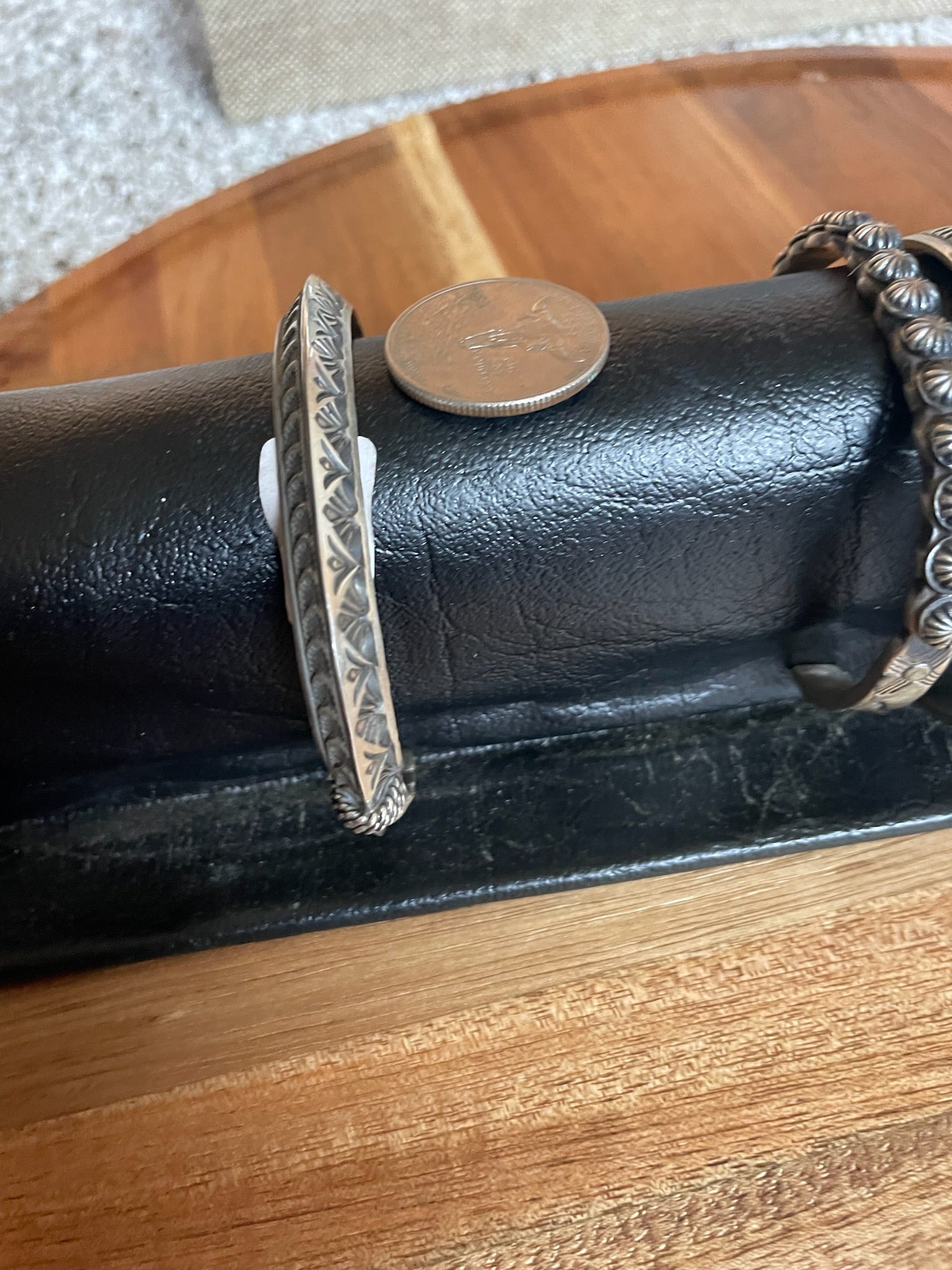 Sterling Silver Stamped Cuff