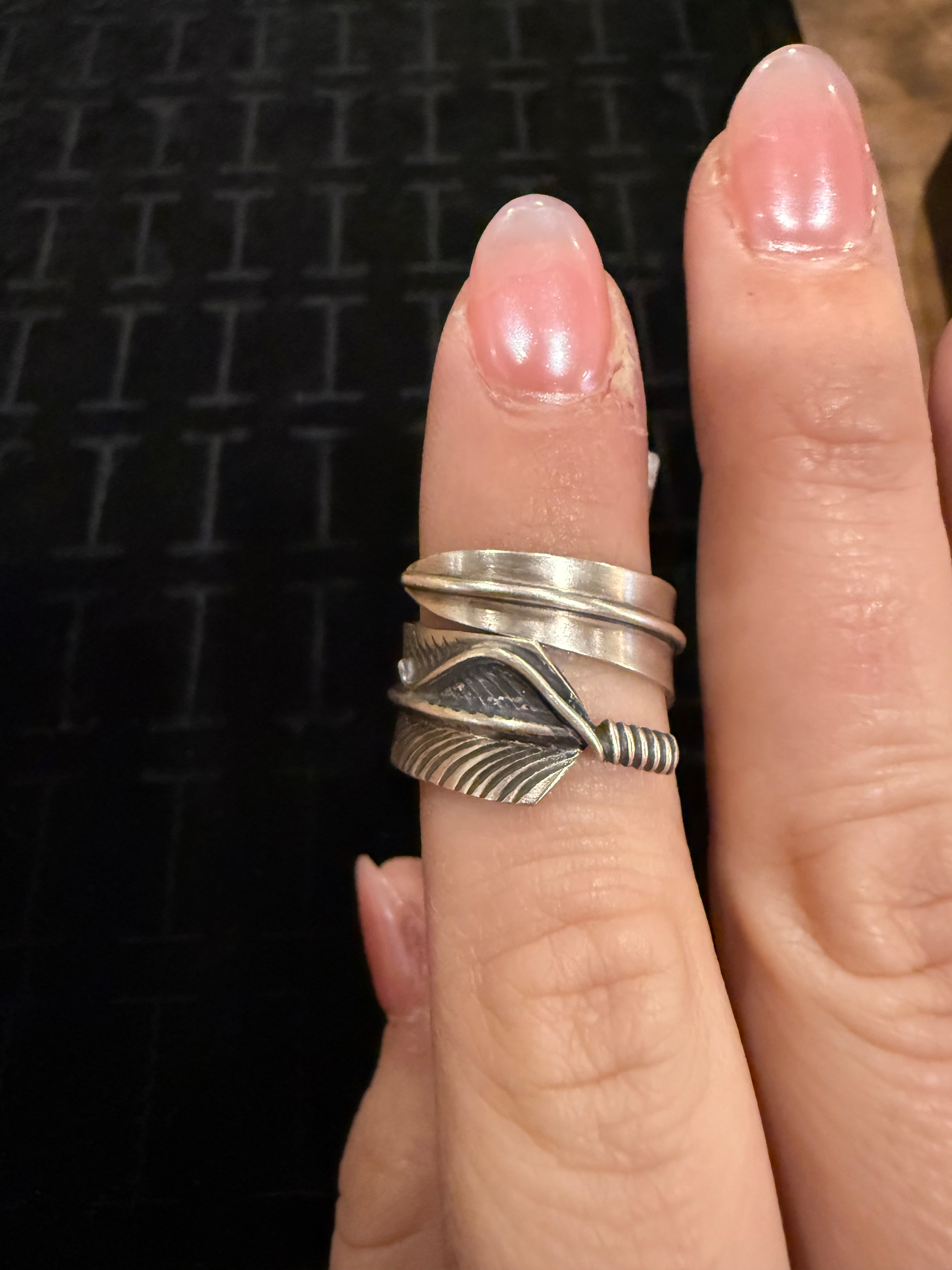 Sterling Silver Feather Ring