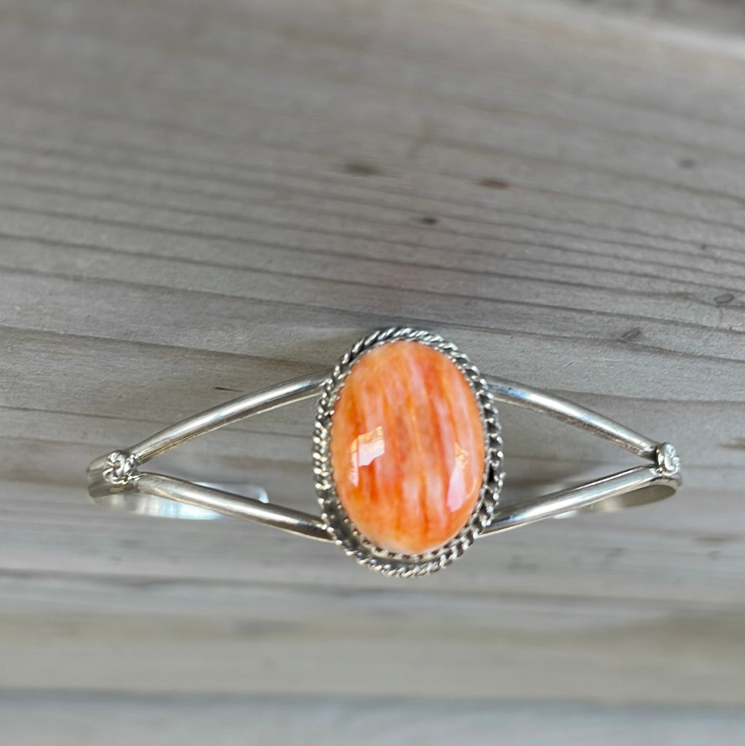 Small Orange Spiny Oyster Cuff