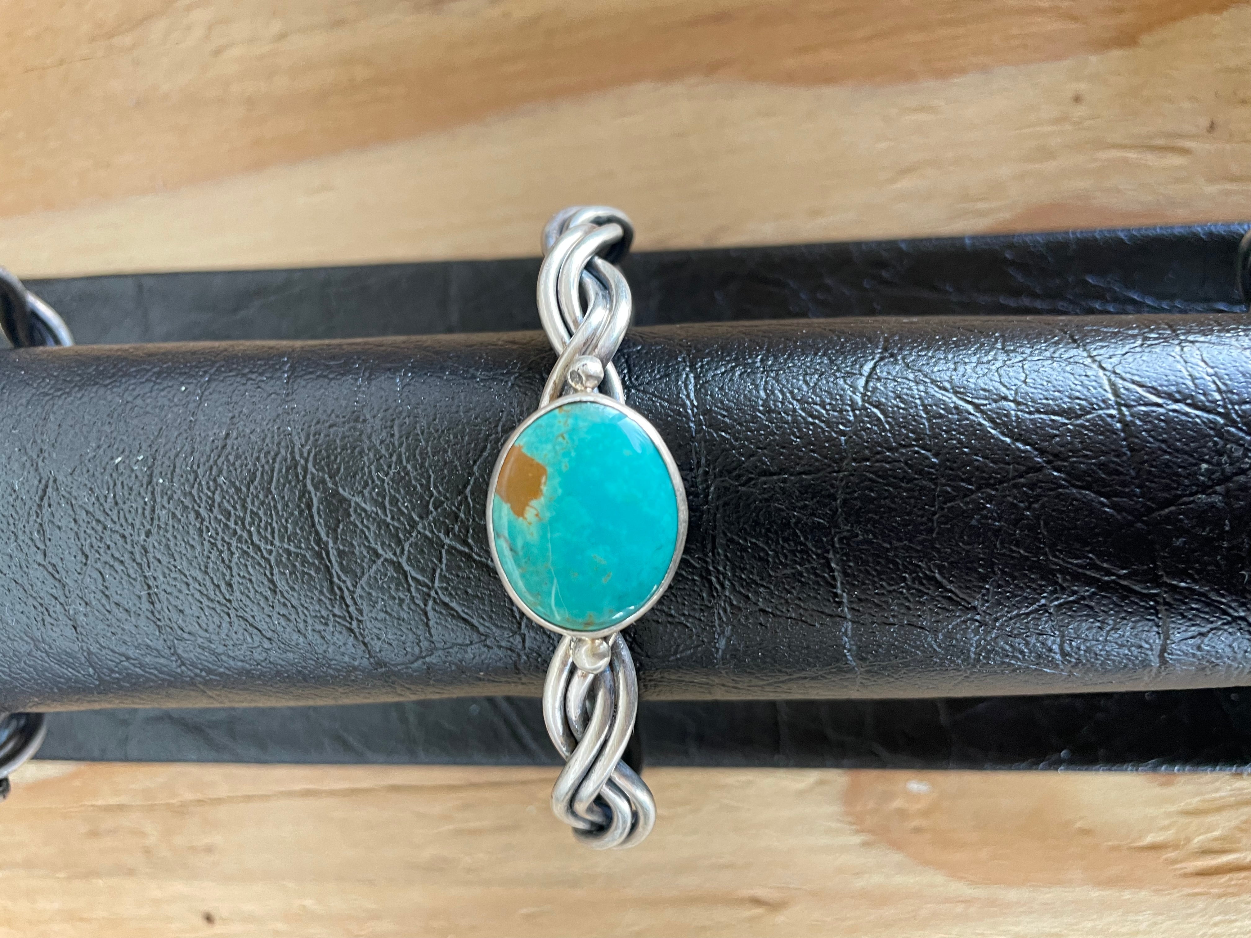 Turquoise Braid Cuff