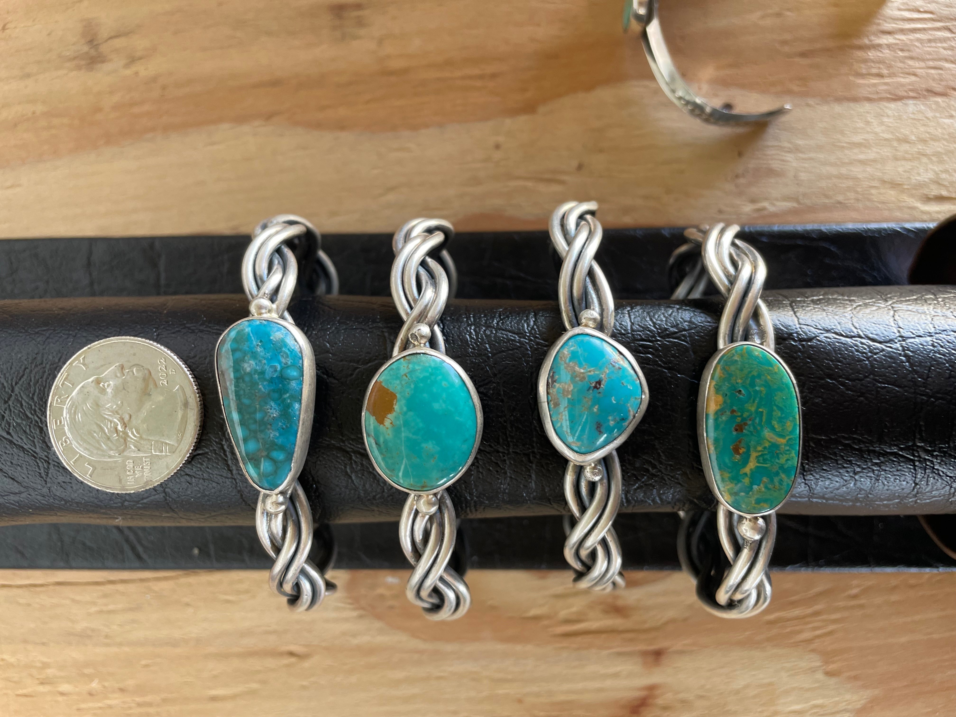 Turquoise Braid Cuff