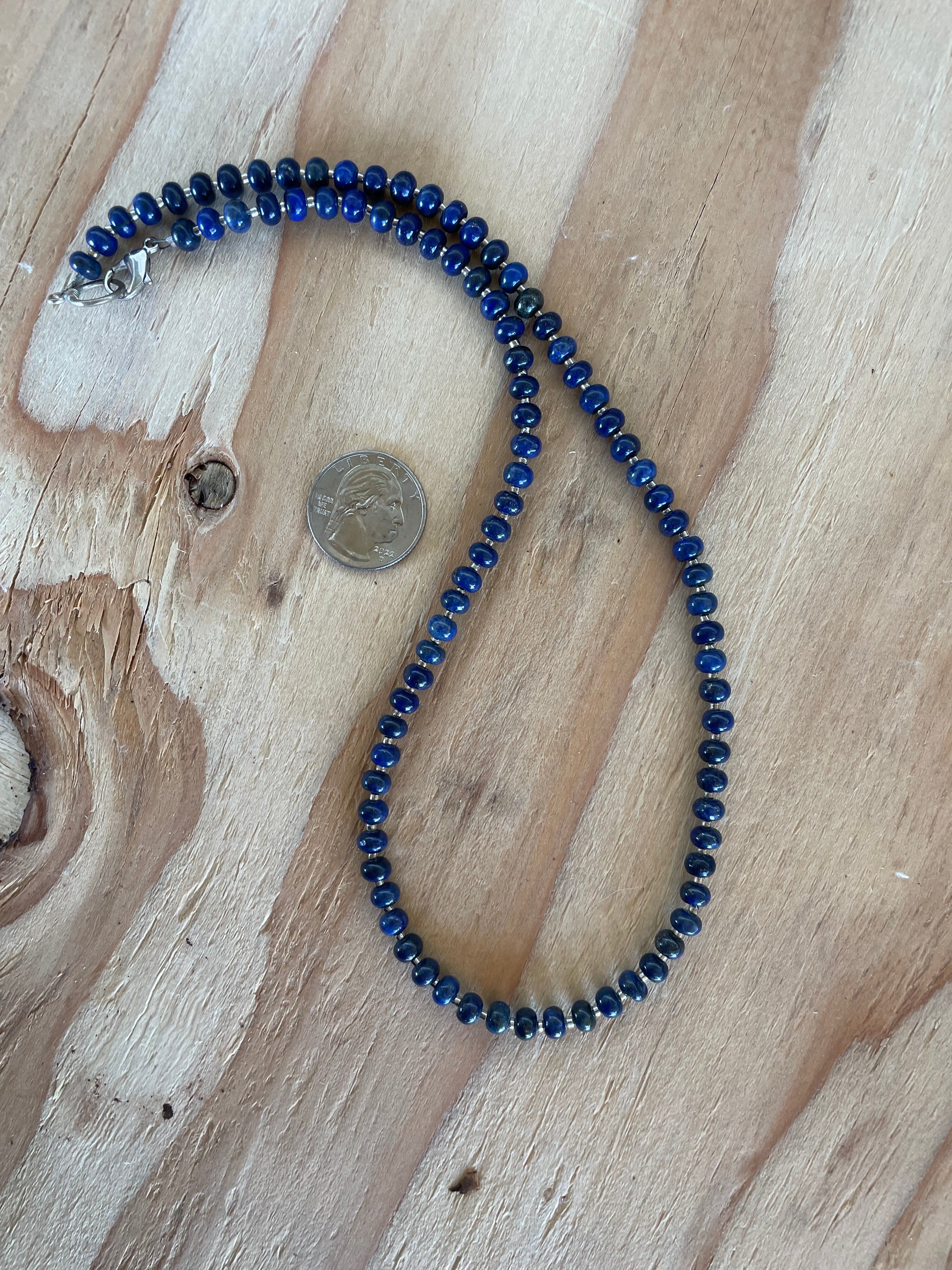 Lapis & Seed Beads Necklace