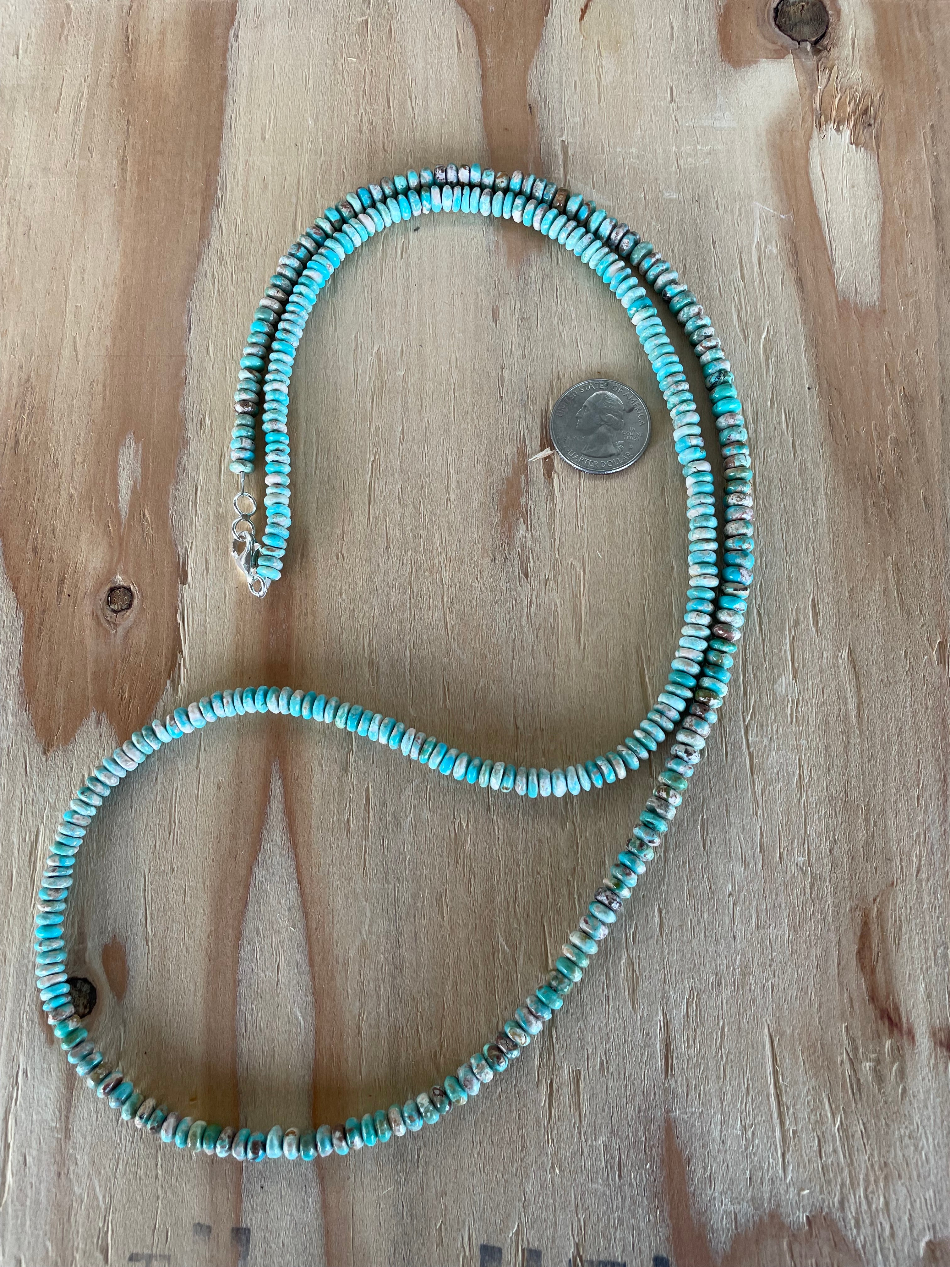 Turquoise Rondelle Necklace