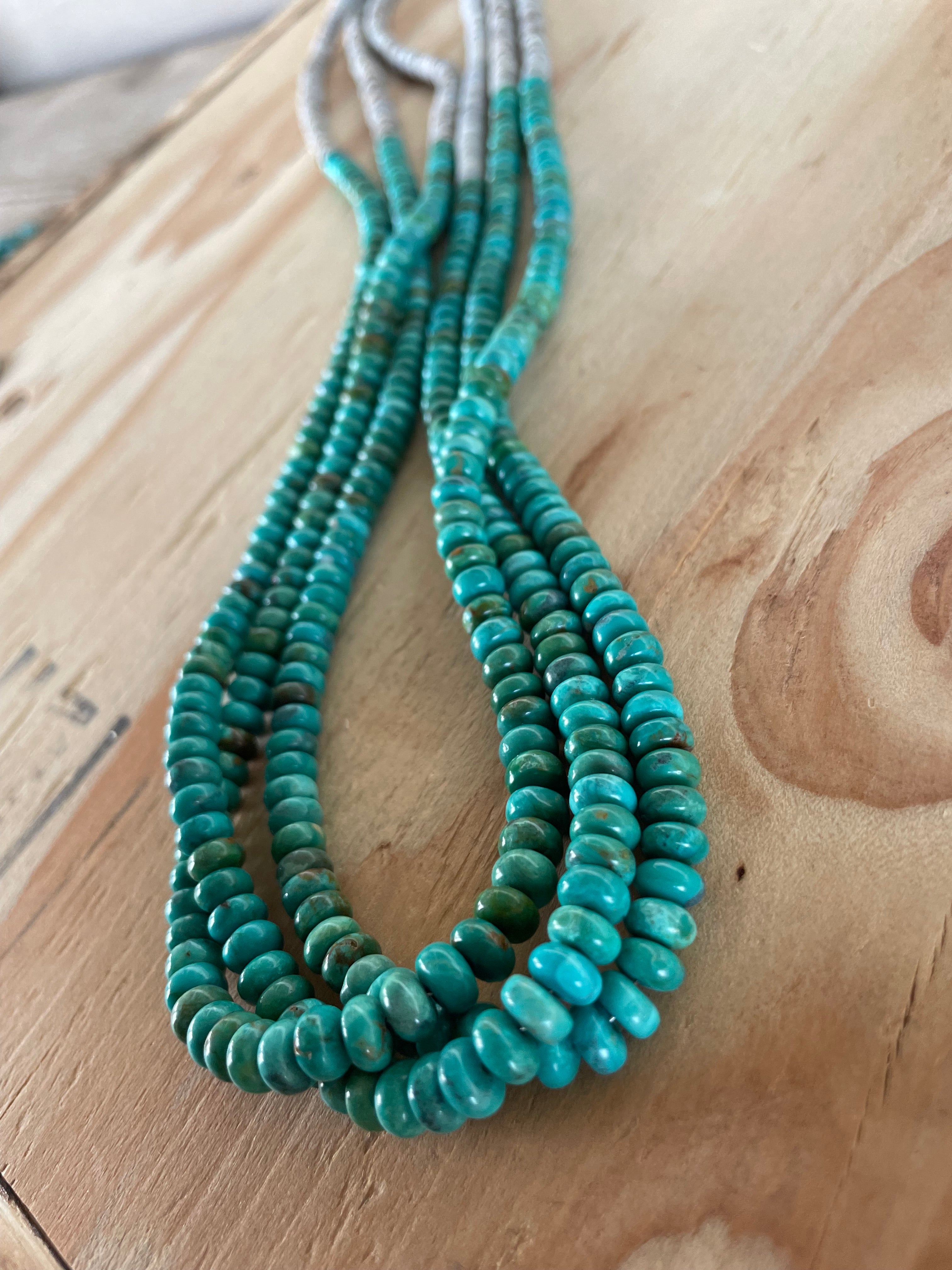 Stabilized Turquoise & Heishi Necklace