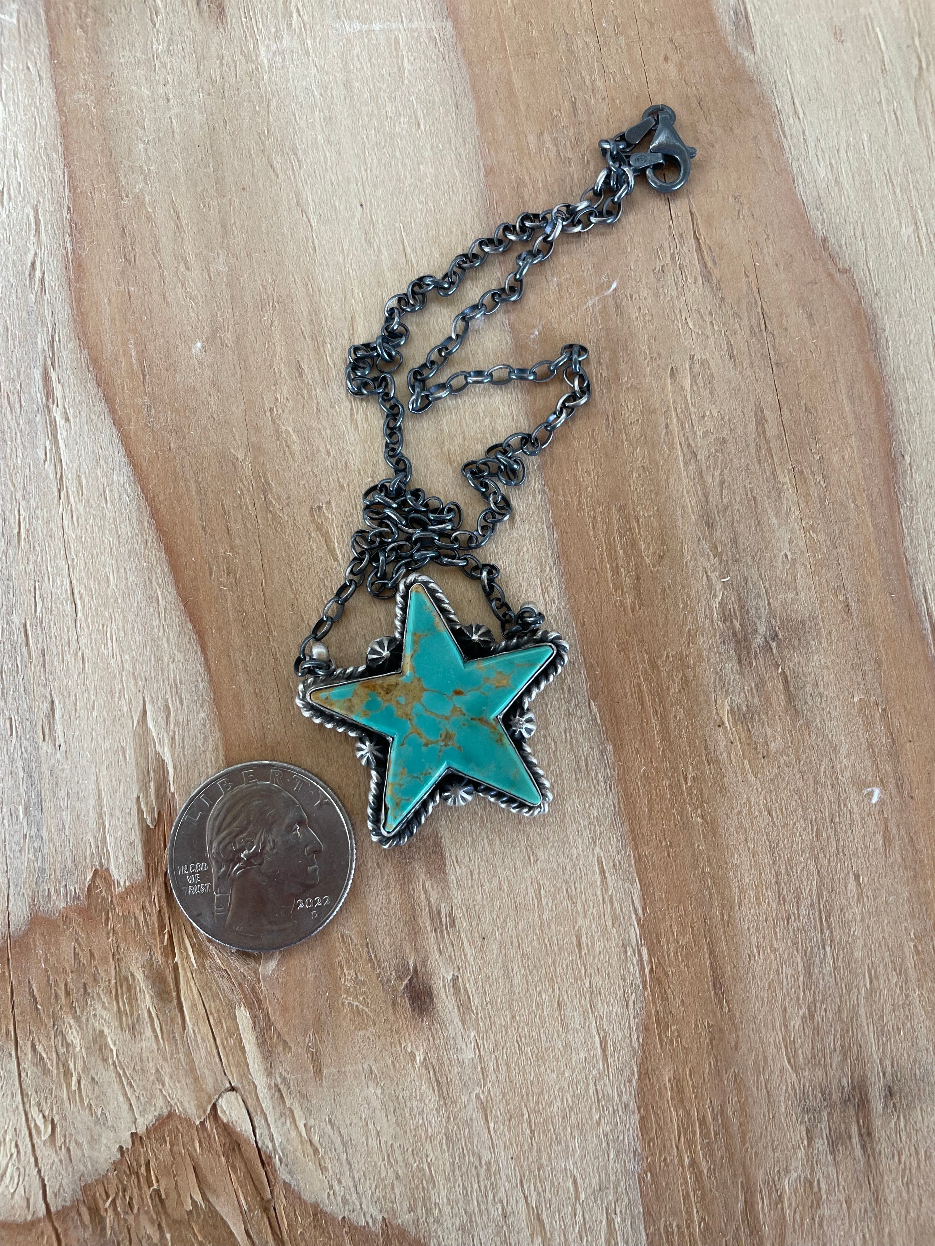 Star Kingman Turquoise Necklace