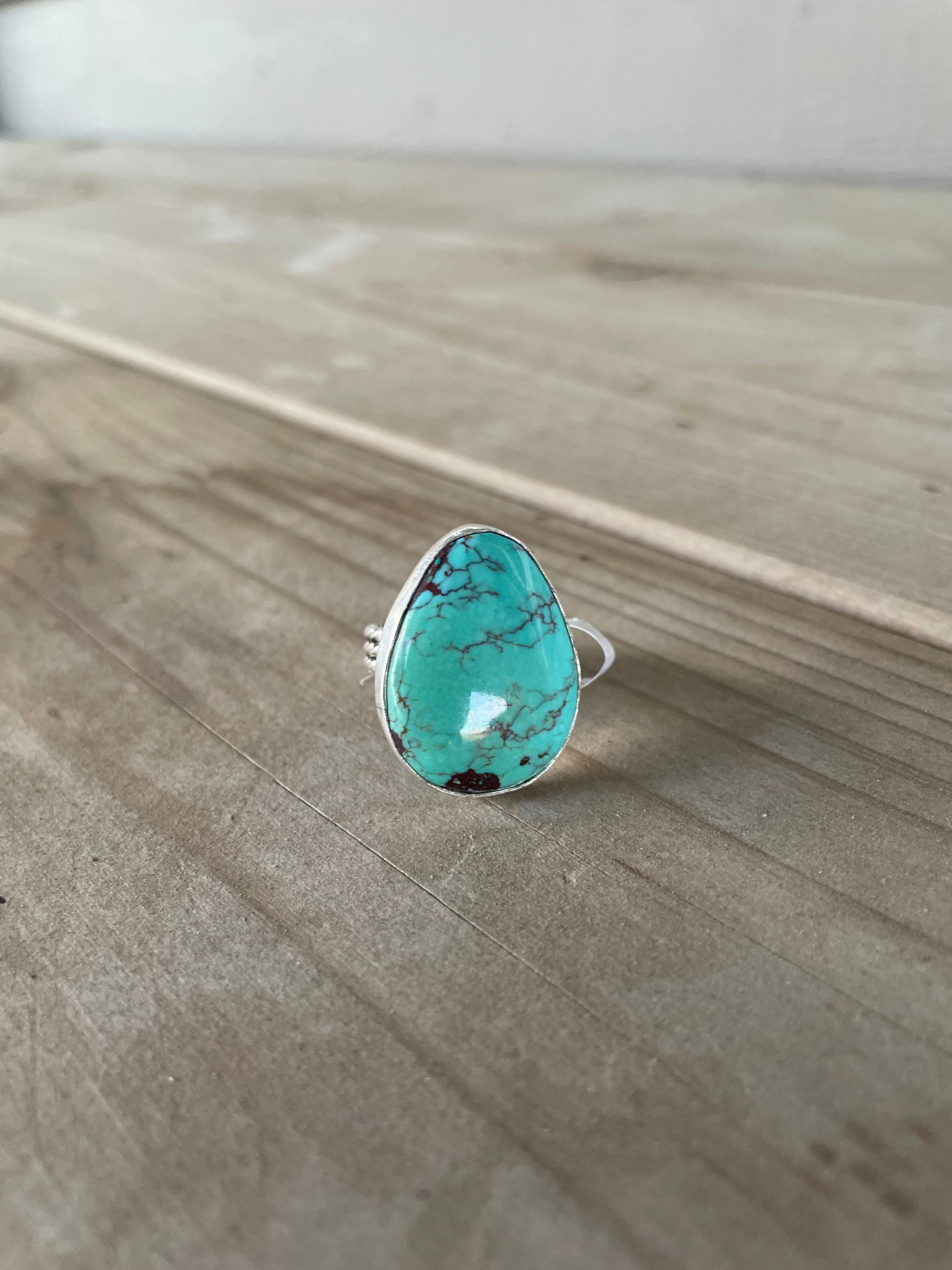 Teardrop Turquoise Ring