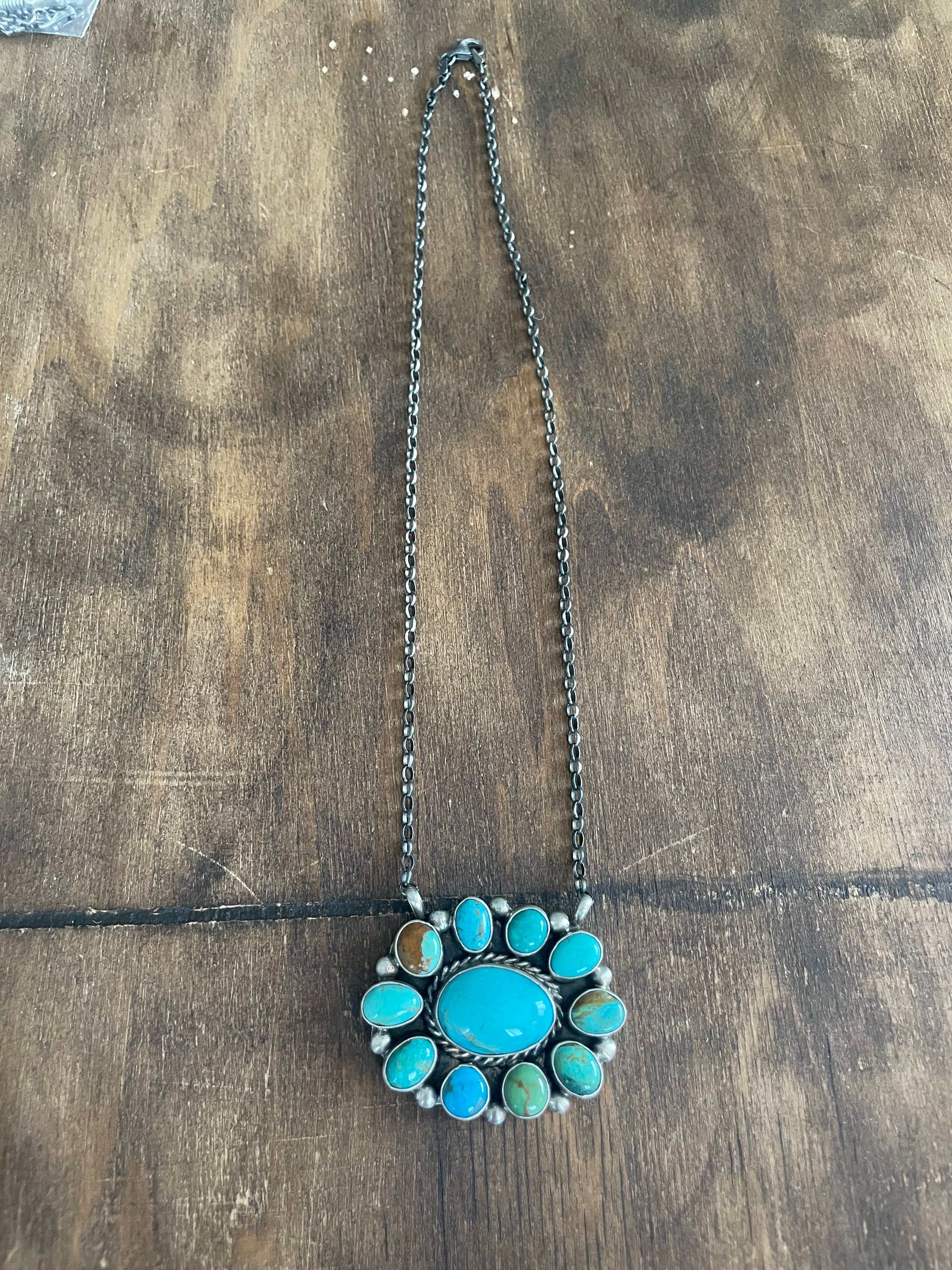 Kingman Cluster Necklace