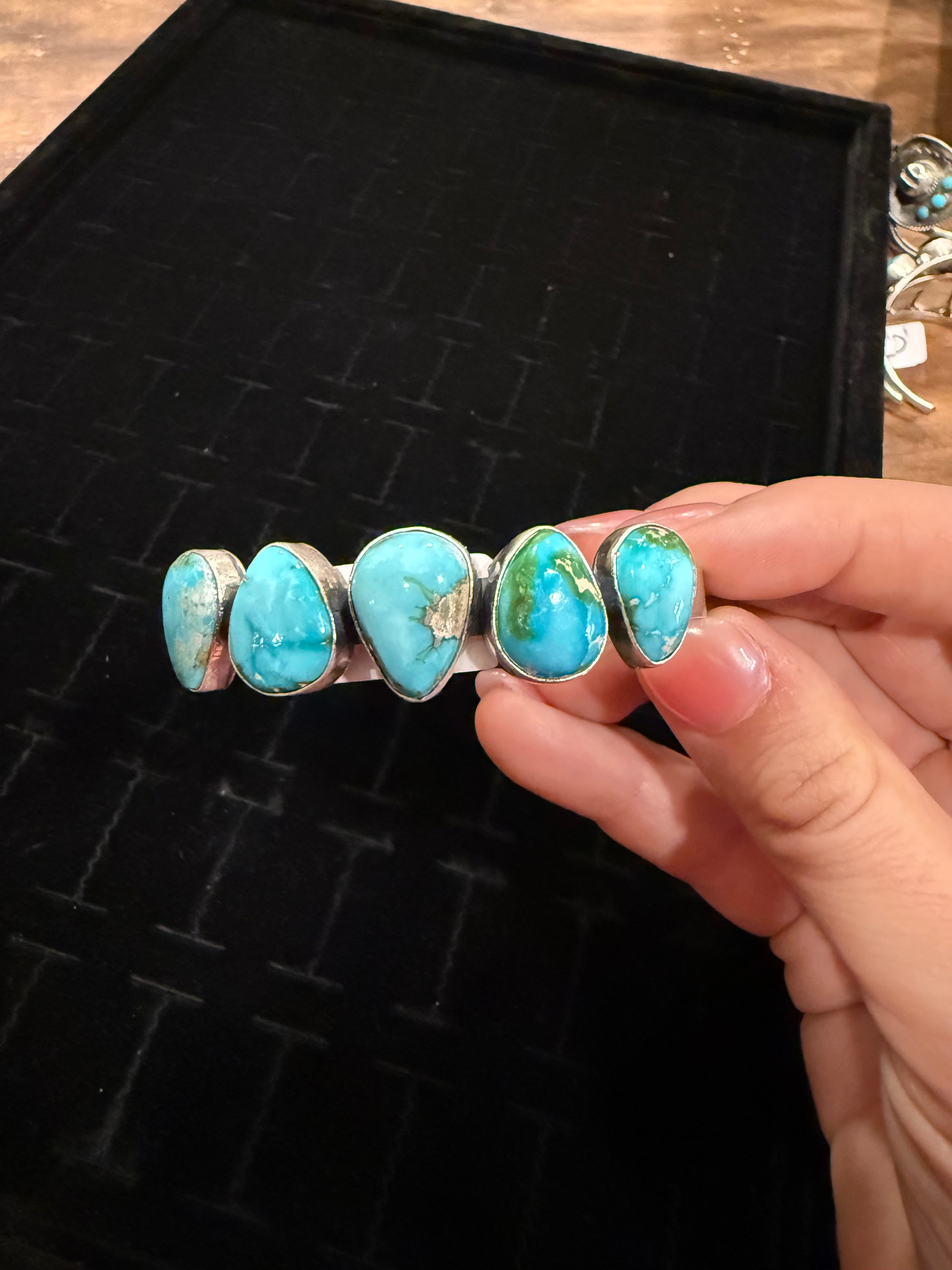 5 Stone Sonoran Gold Cuff