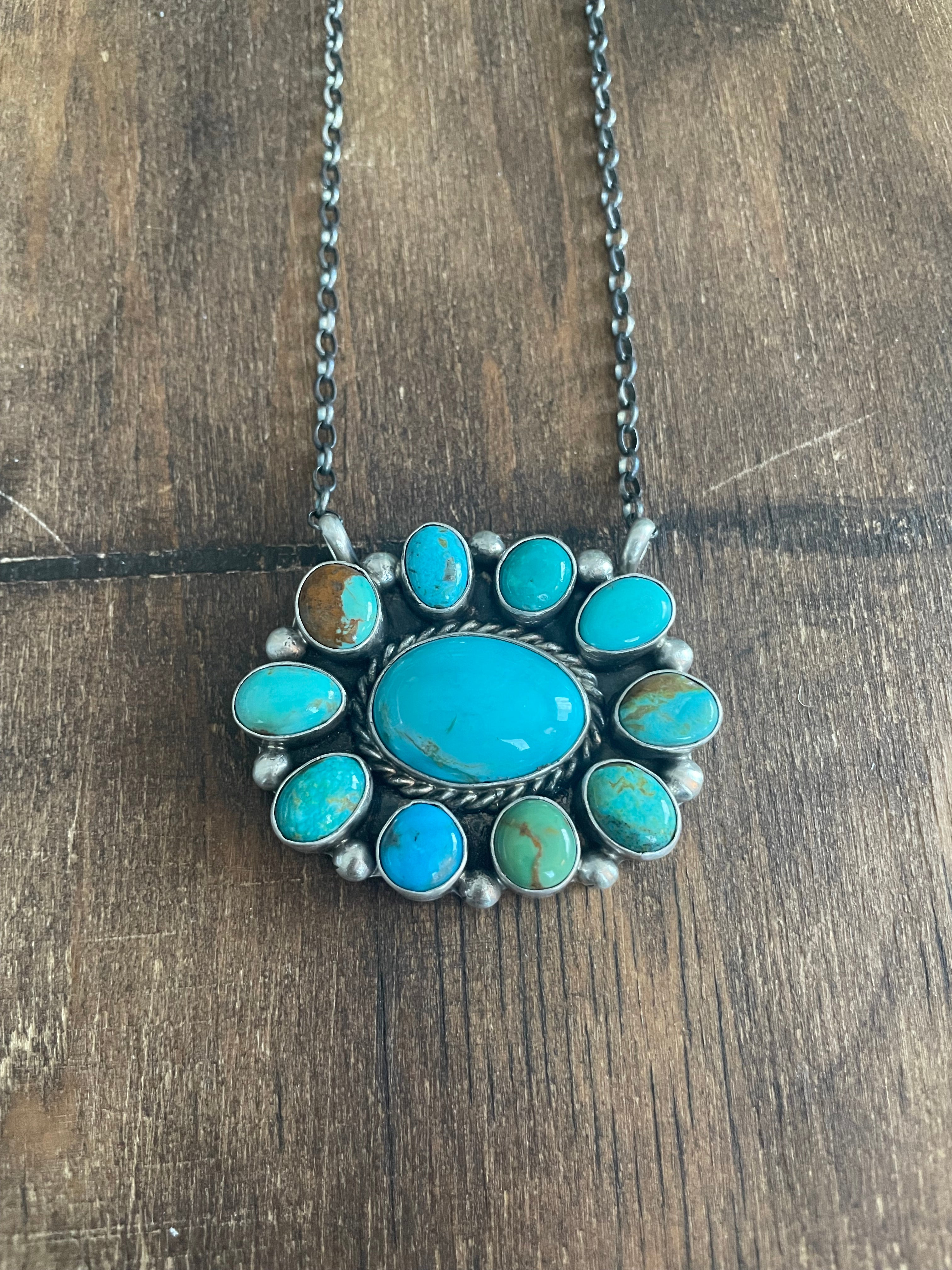 Kingman Cluster Necklace