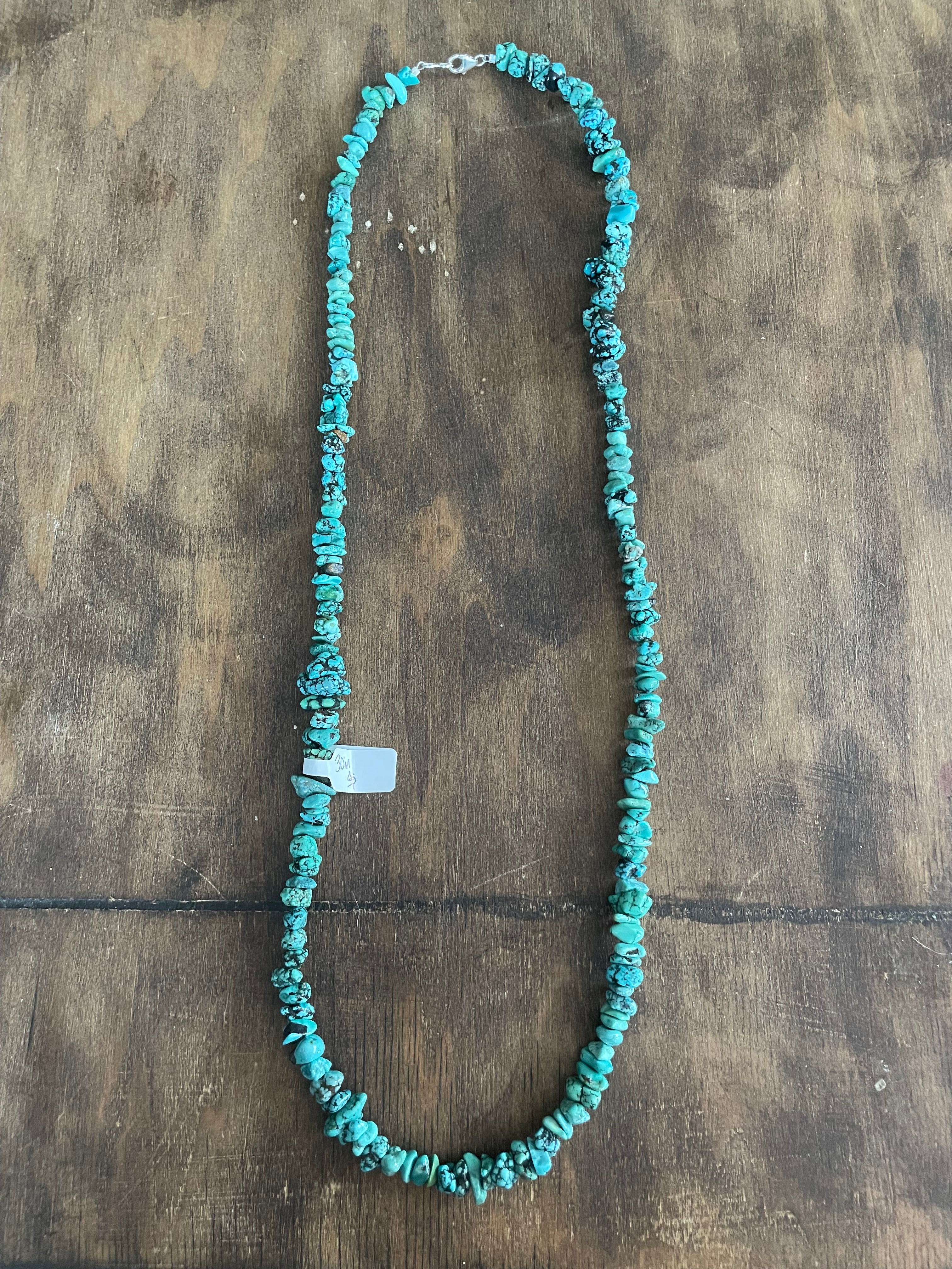 30in Stabilized Turquoise Necklace