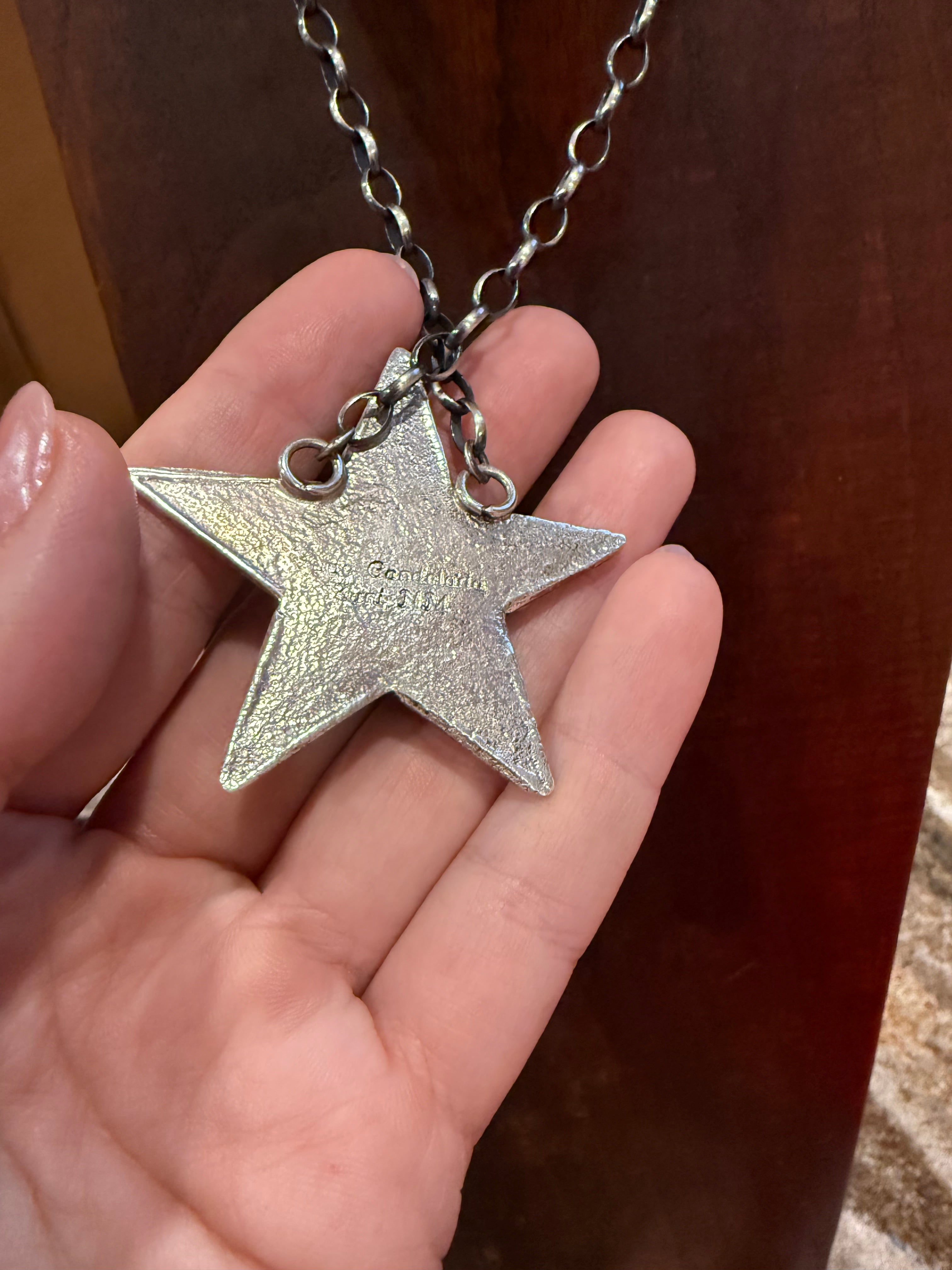 Kingman Turquoise Star Necklace