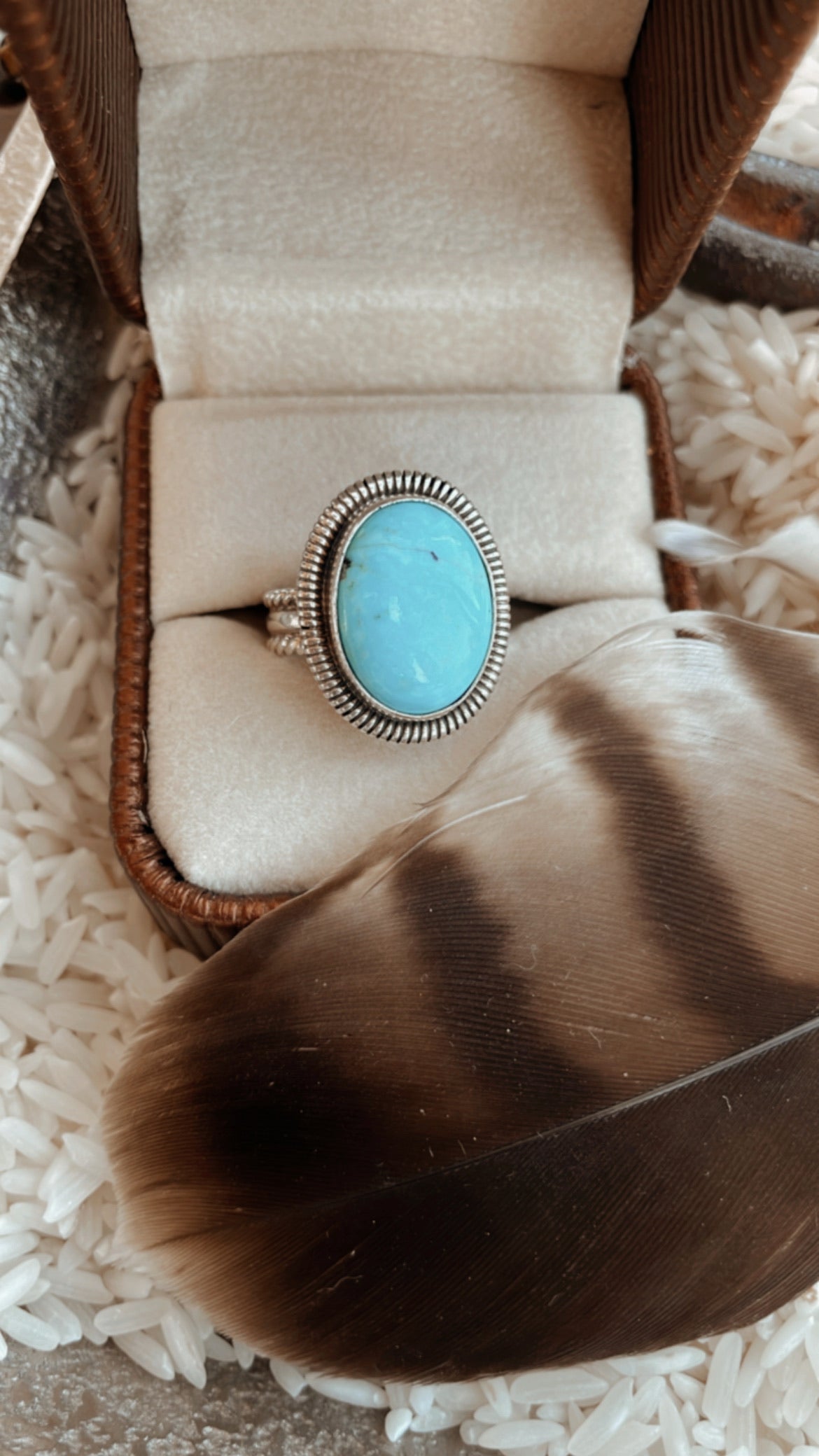 Turquoise Rope Ring