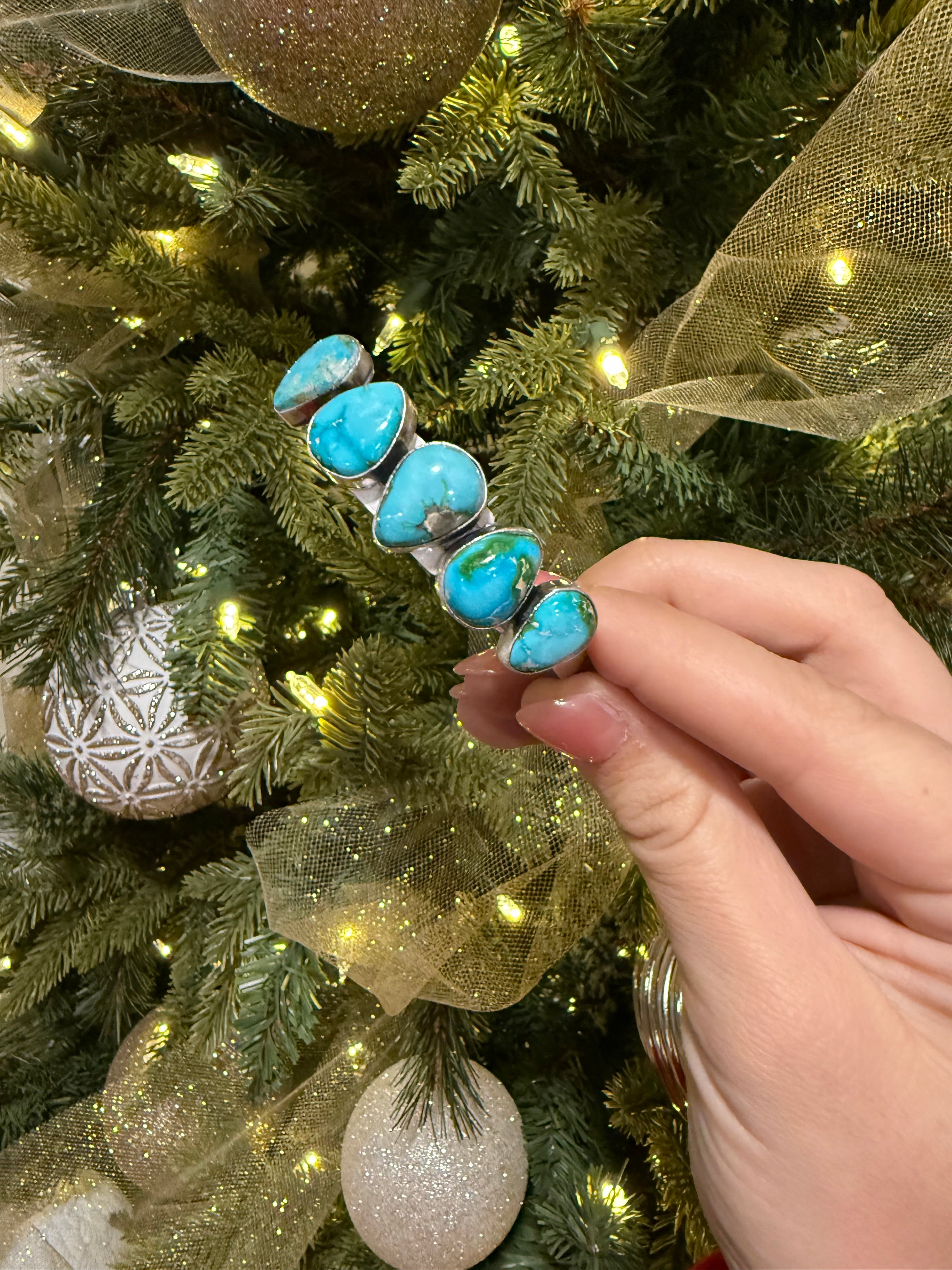 5 Stone Sonoran Gold Cuff