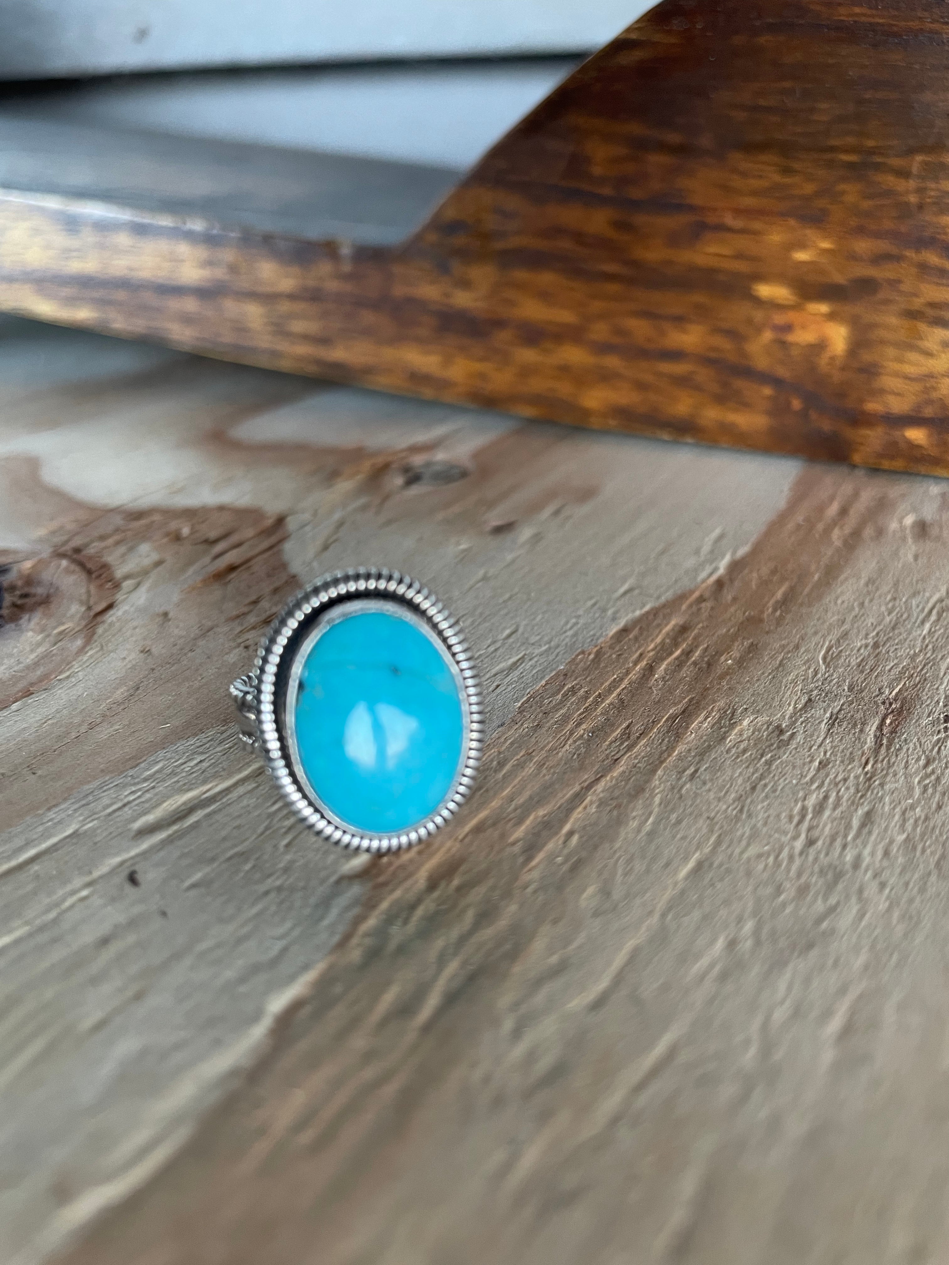 Turquoise Rope Ring