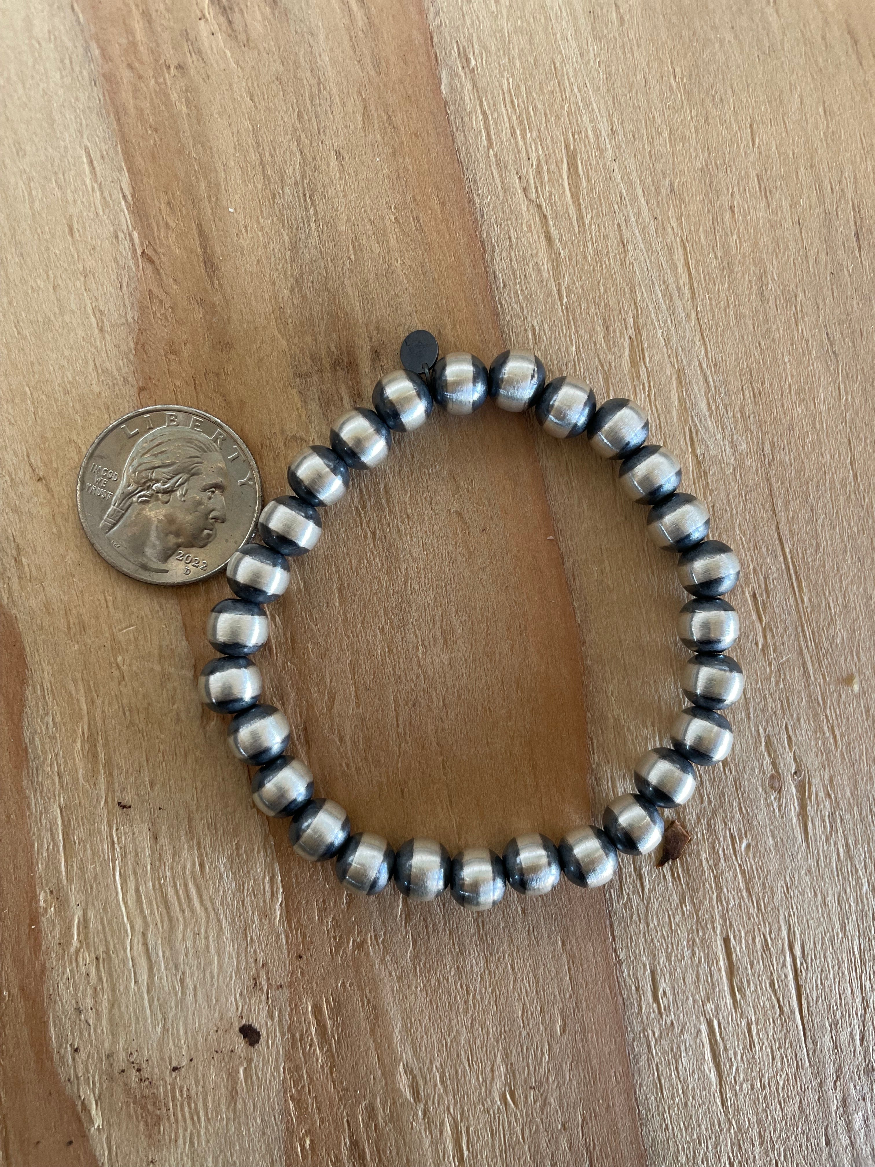 8mm Navajo Pearl Stretchy Bracelet