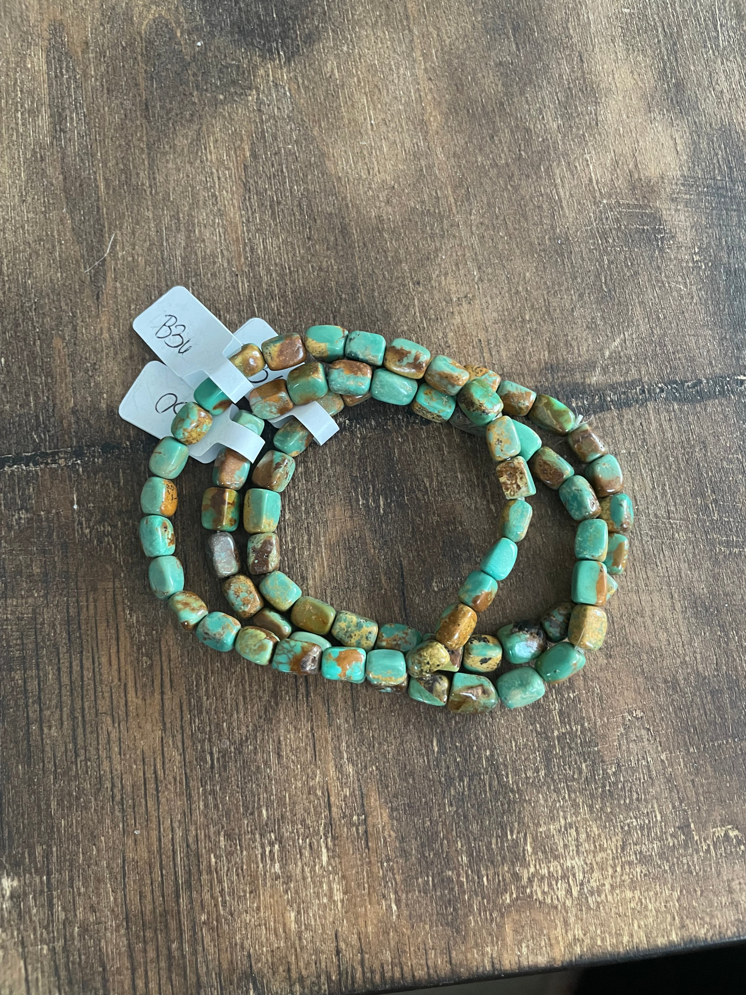 Turquoise Scrunchy Bracelets