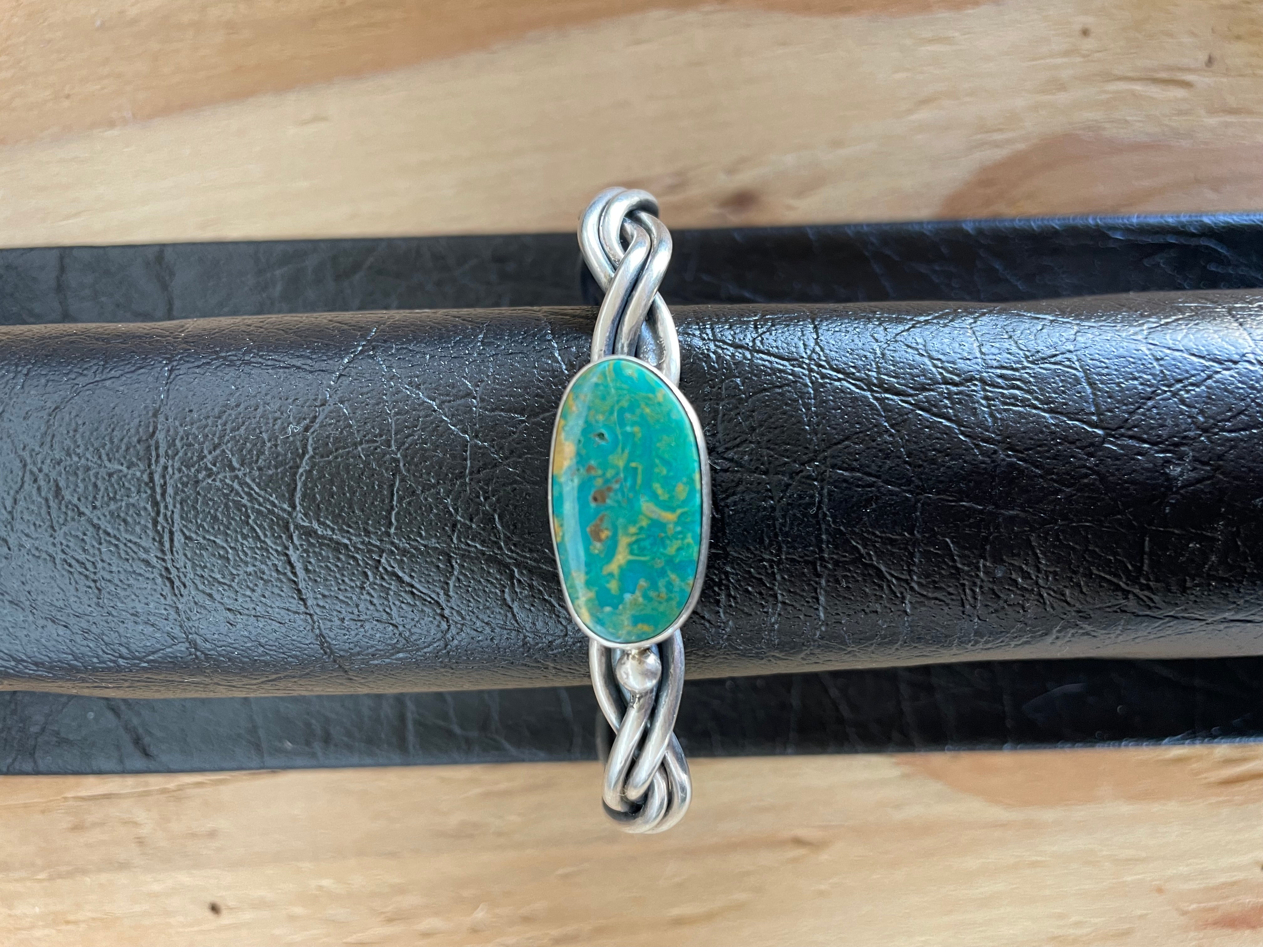 Turquoise Braid Cuff