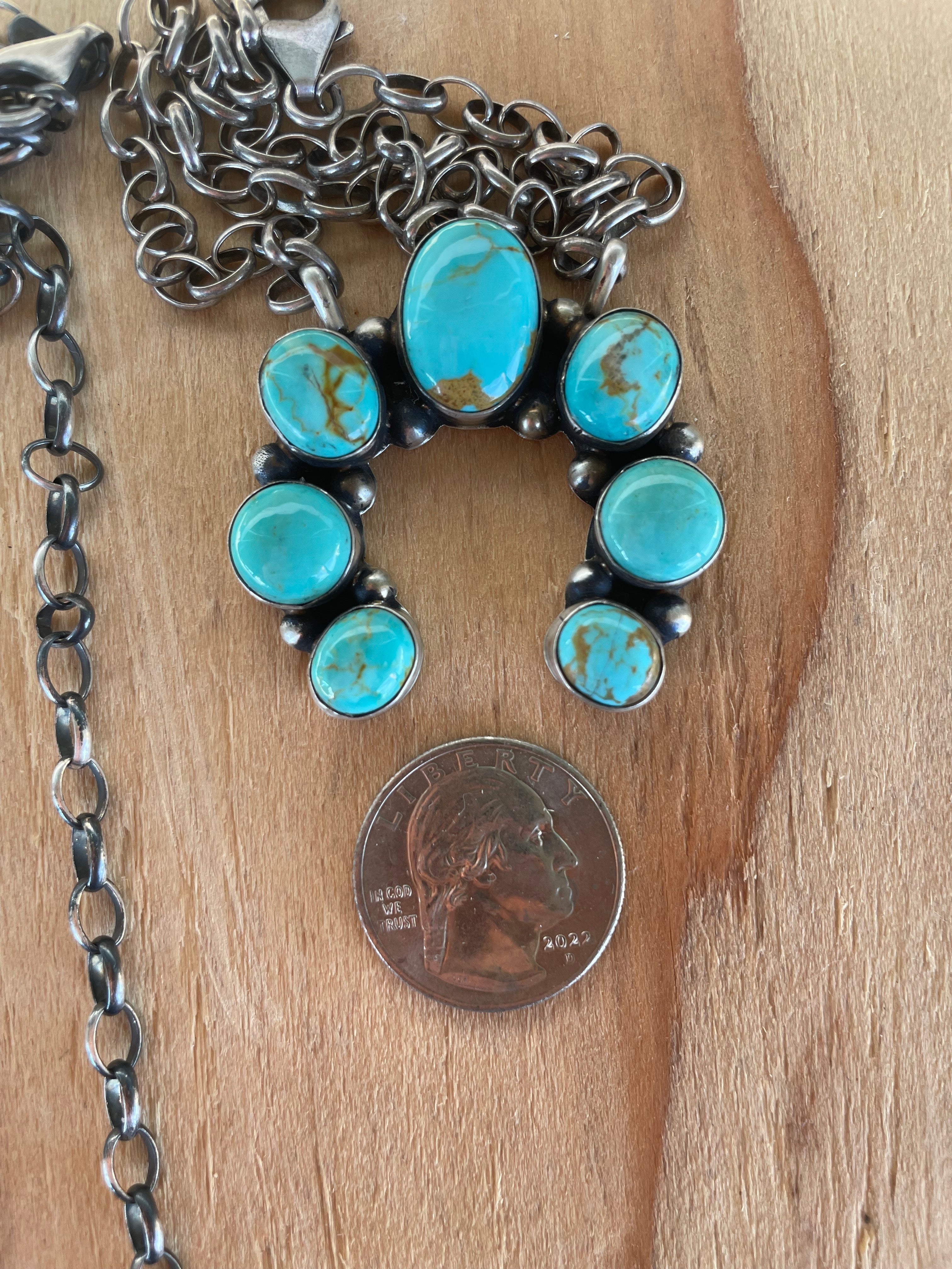 Turquoise Naja 7 Stone Necklace