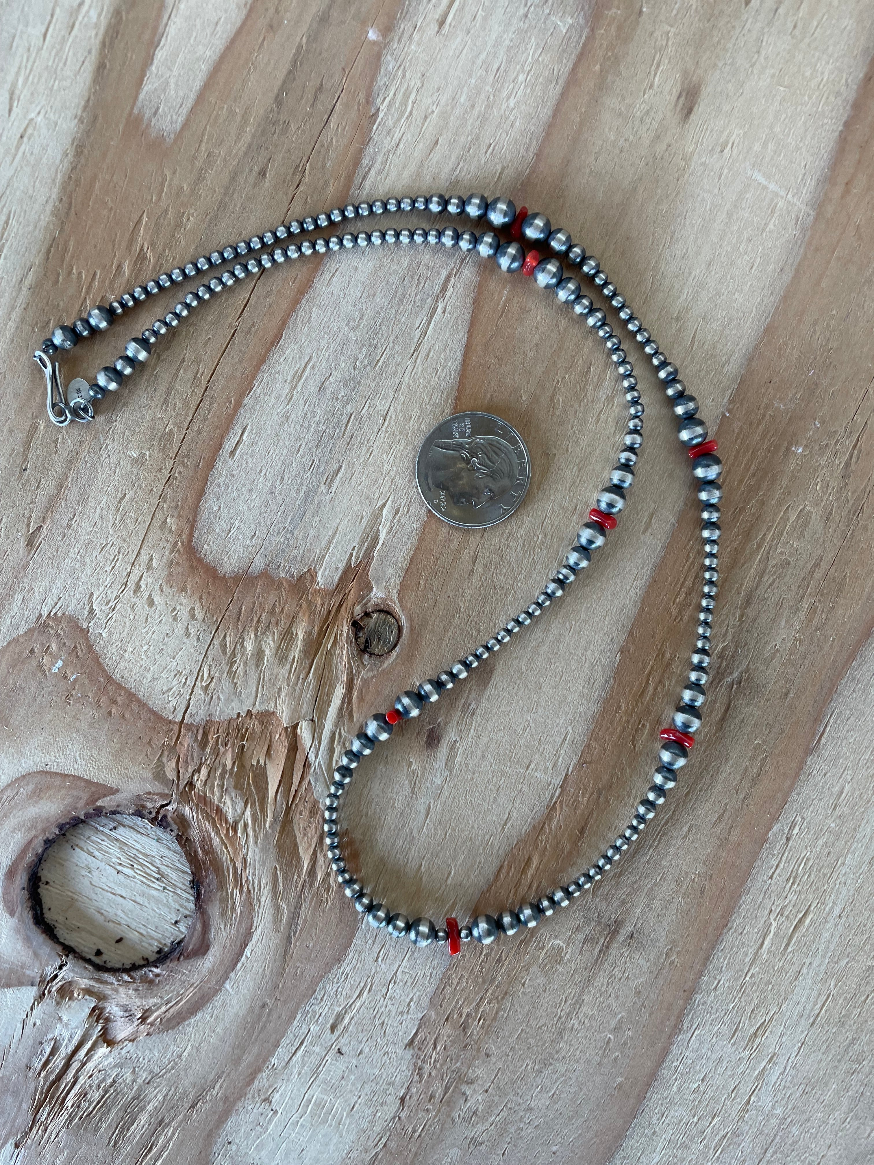 Coral and Navajos Necklace