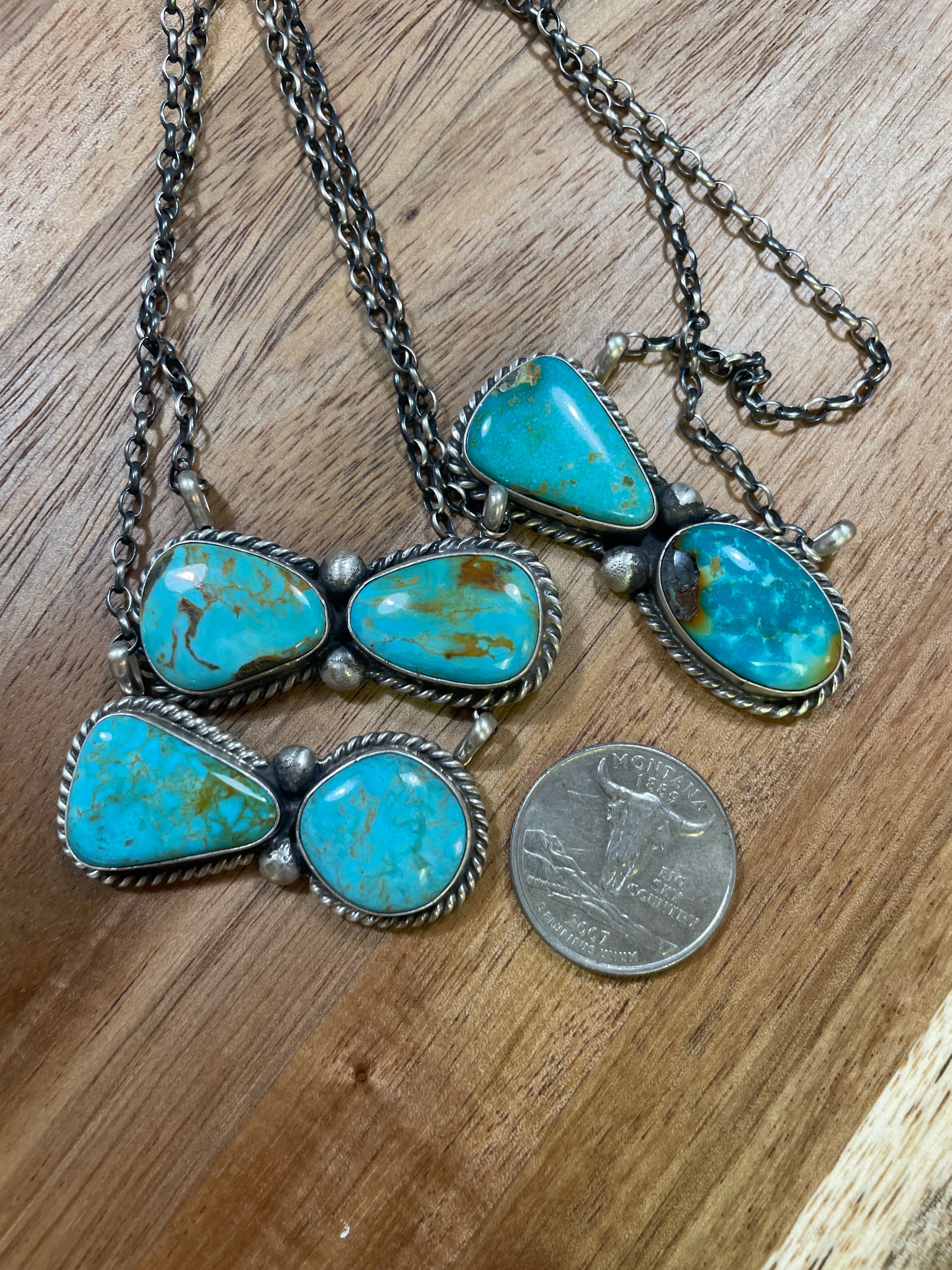 Turquoise Bowtie Necklace