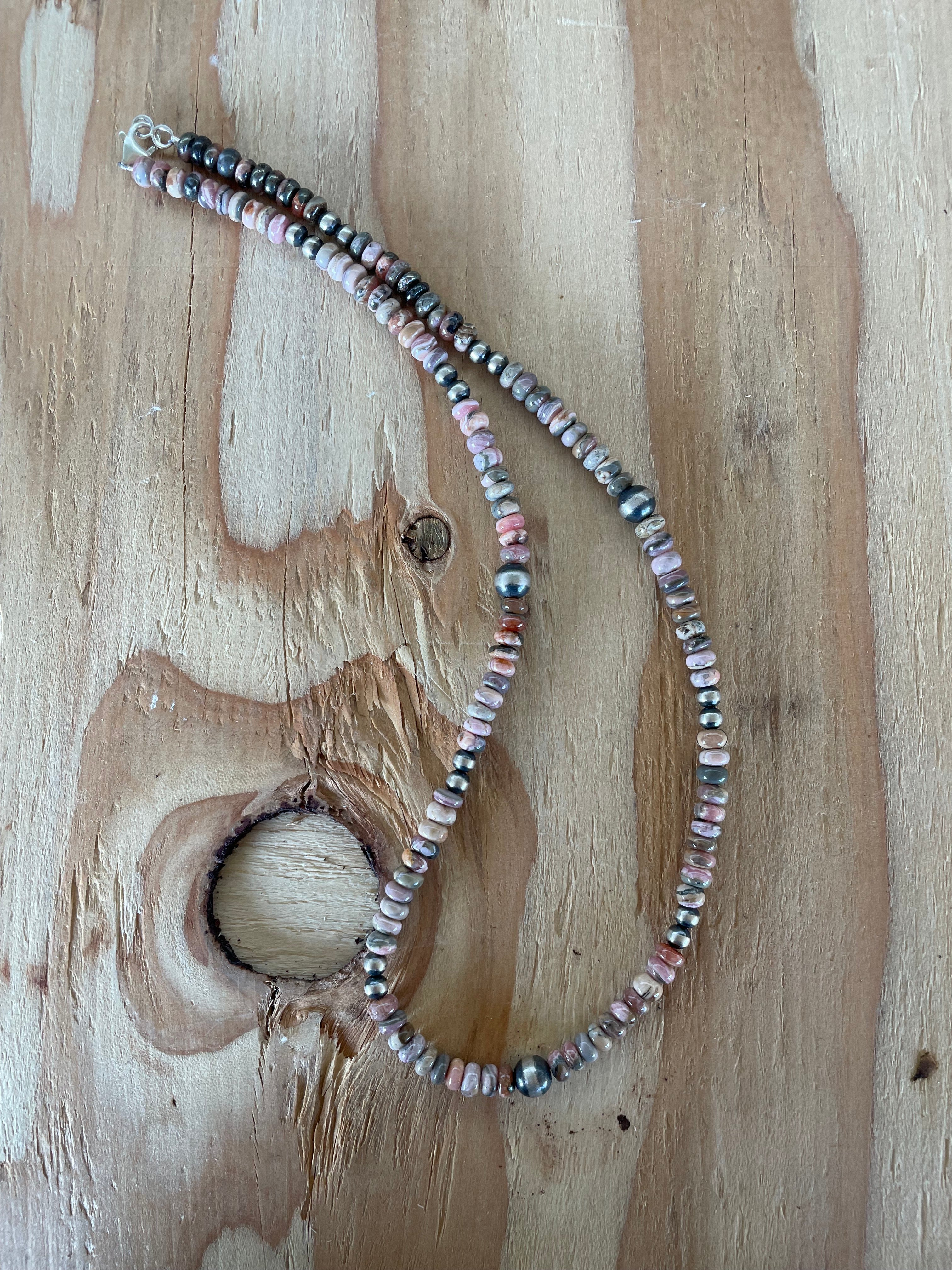 Opal Beads w/ Navajos Necklace