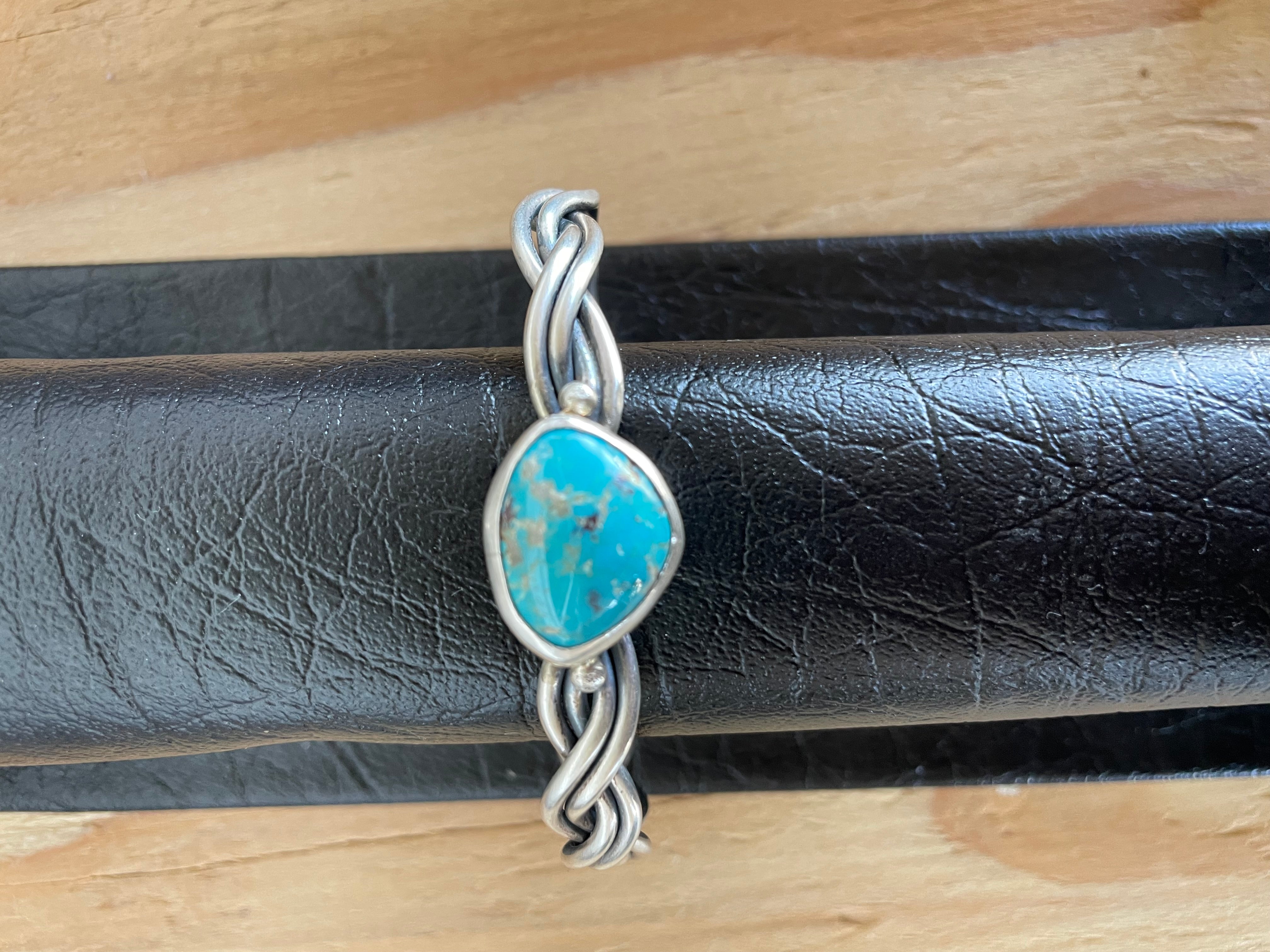 Turquoise Braid Cuff