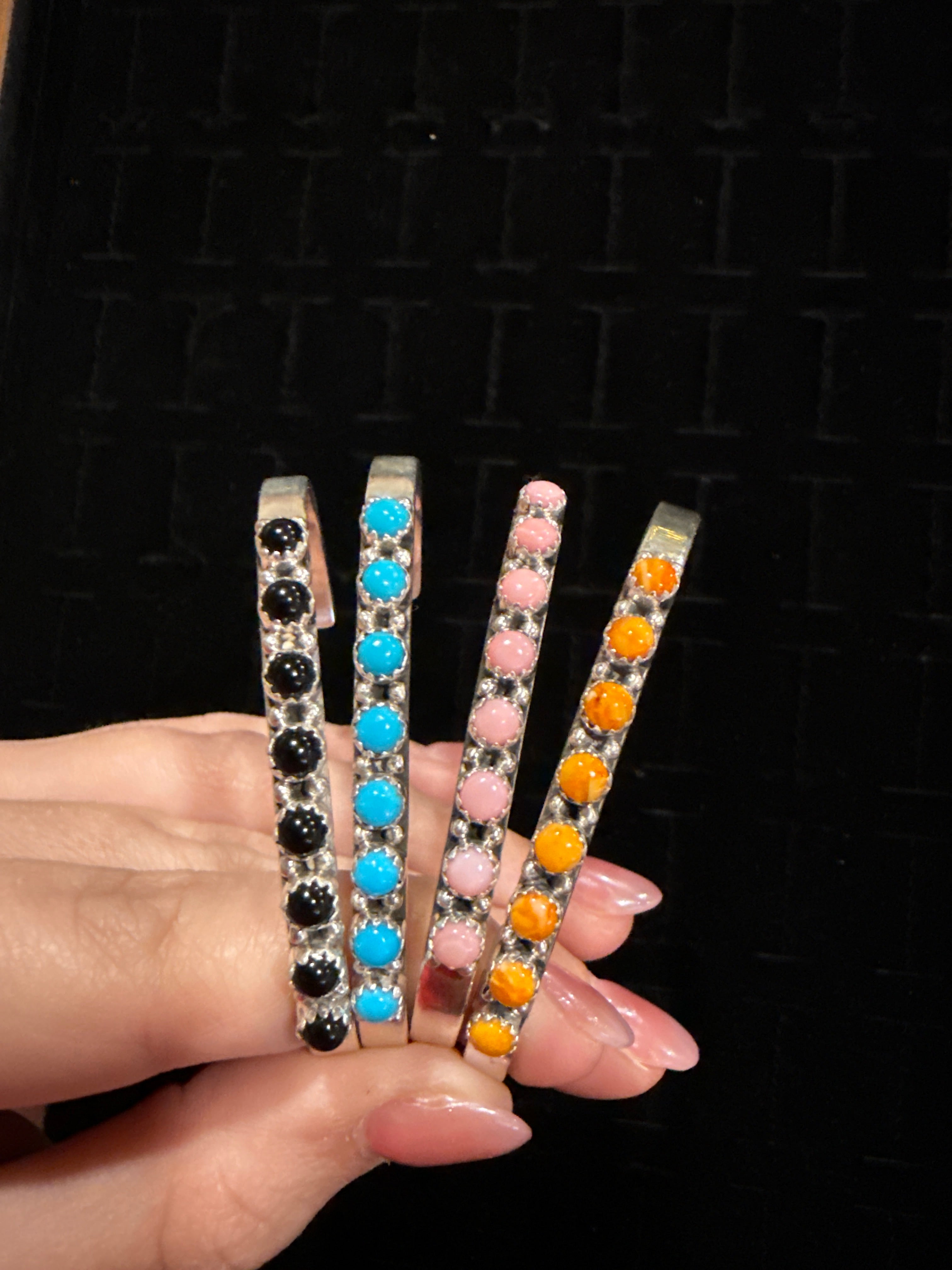 8 Stone Stacker Cuff