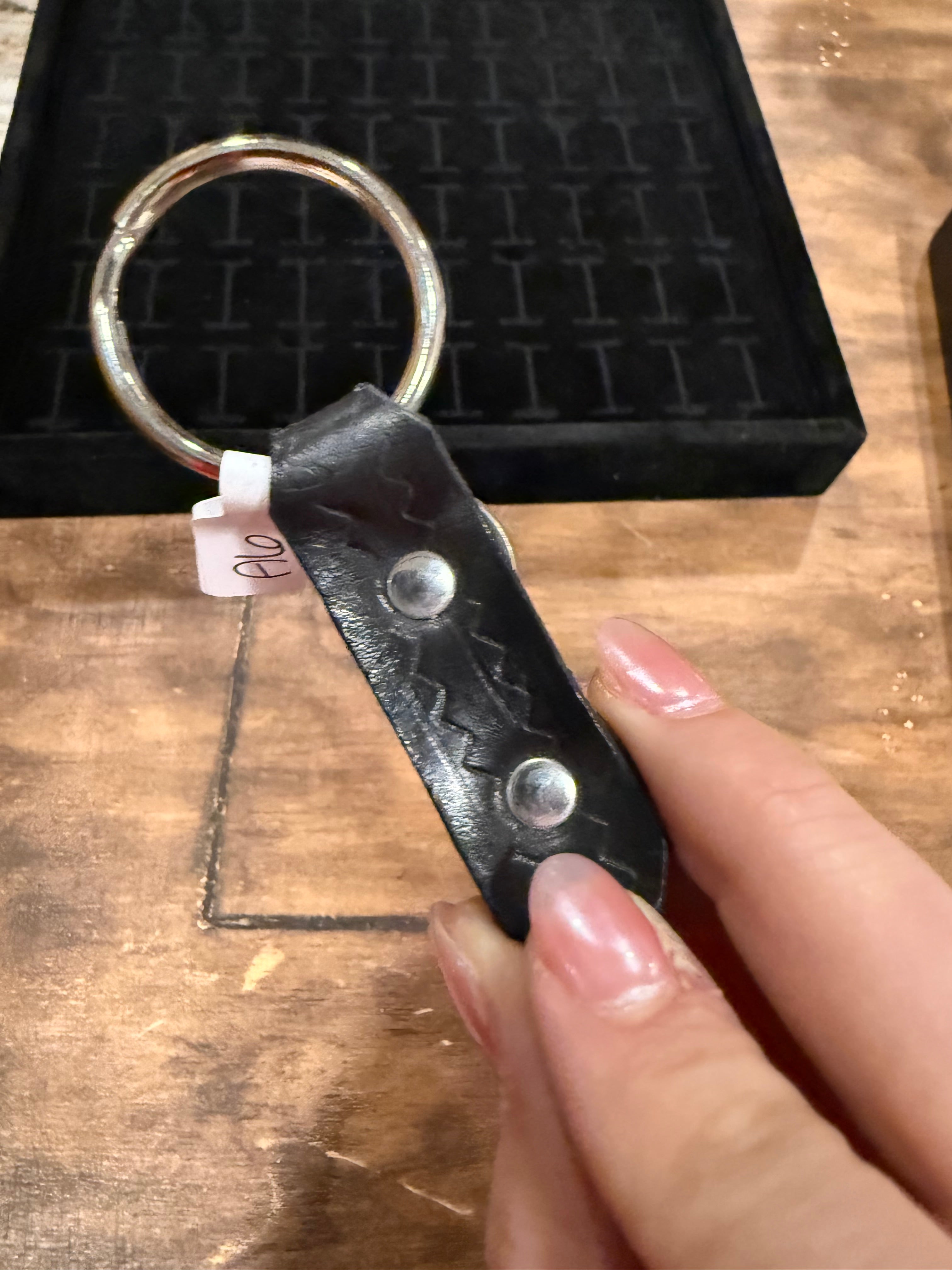 Leather Keychains w/ Silver Nickels